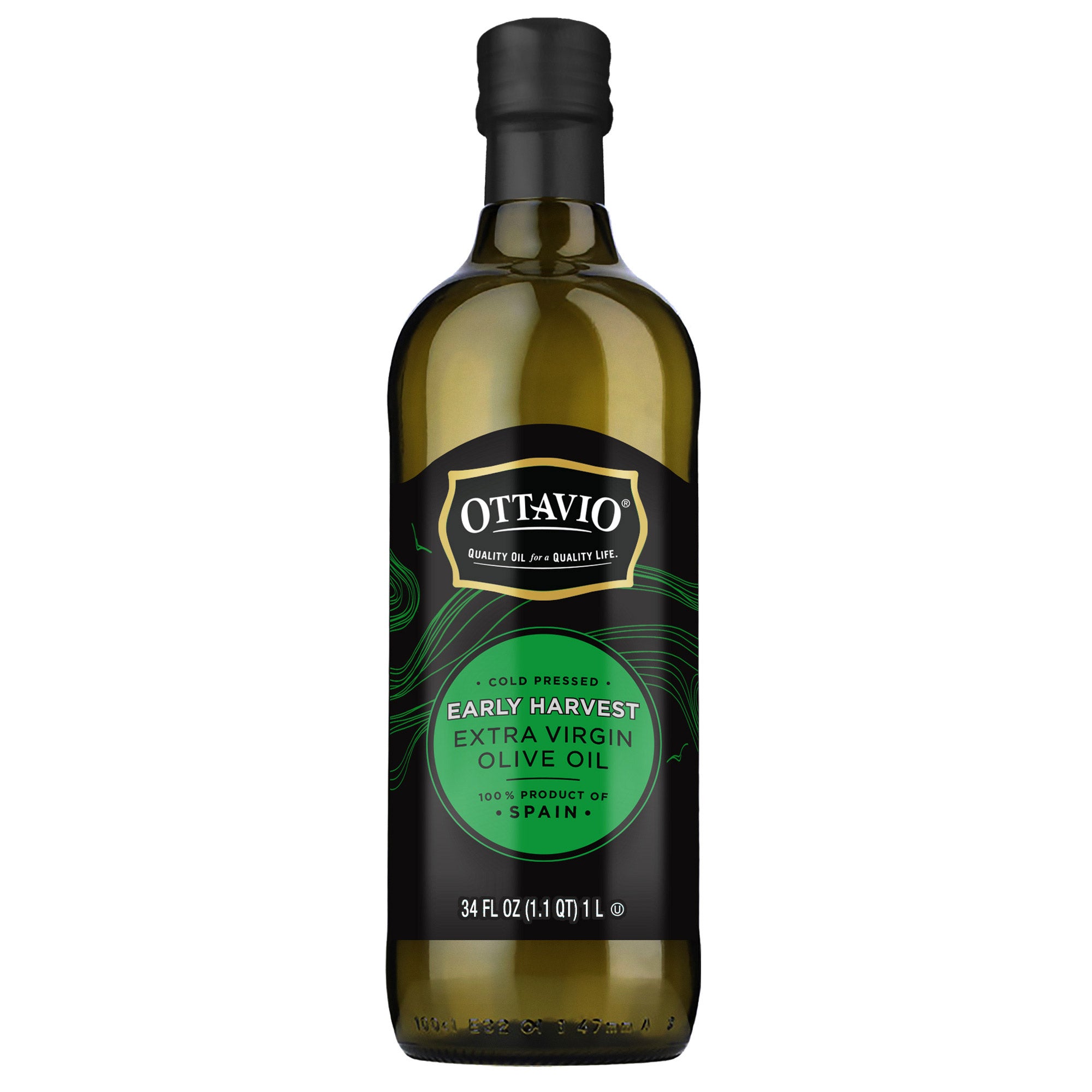 OTTAVIO EARLY HARVEST EVOO 1 LITER BOTTLE - Image 1