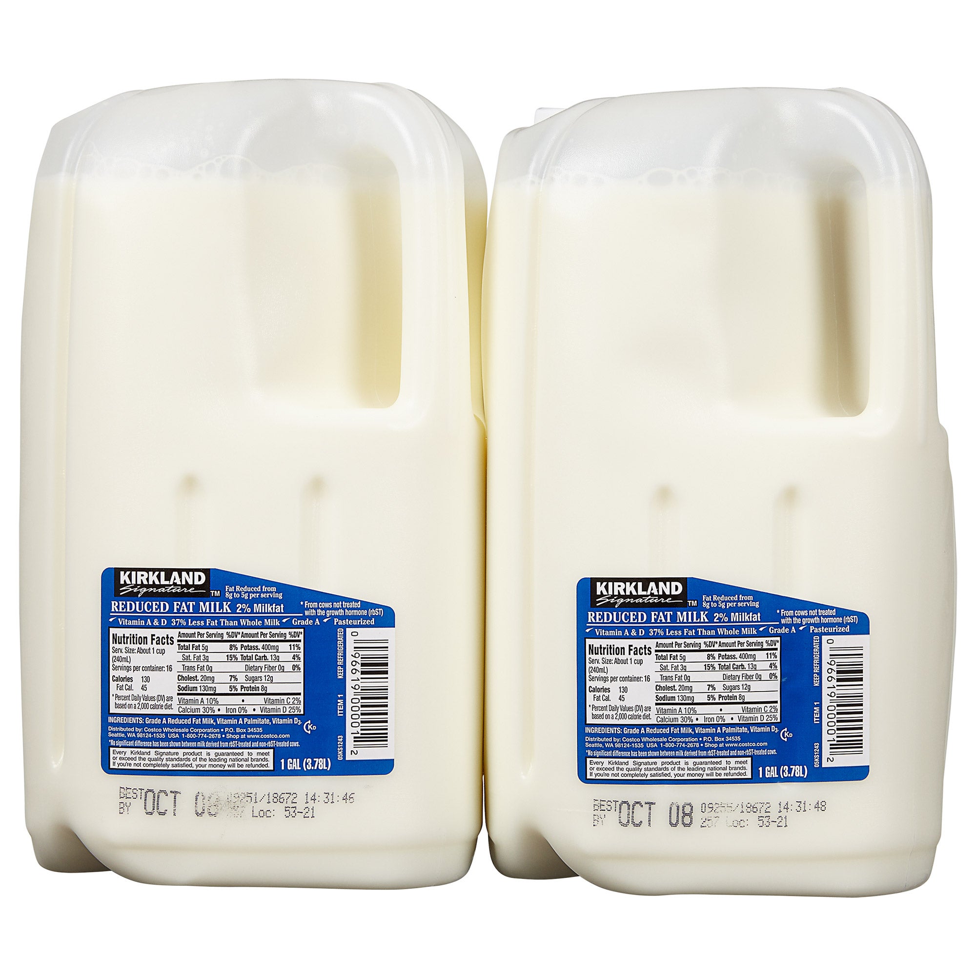 KIRKLAND SIGNATURE 2% REDUCED FAT MILK 2/1 GALLON