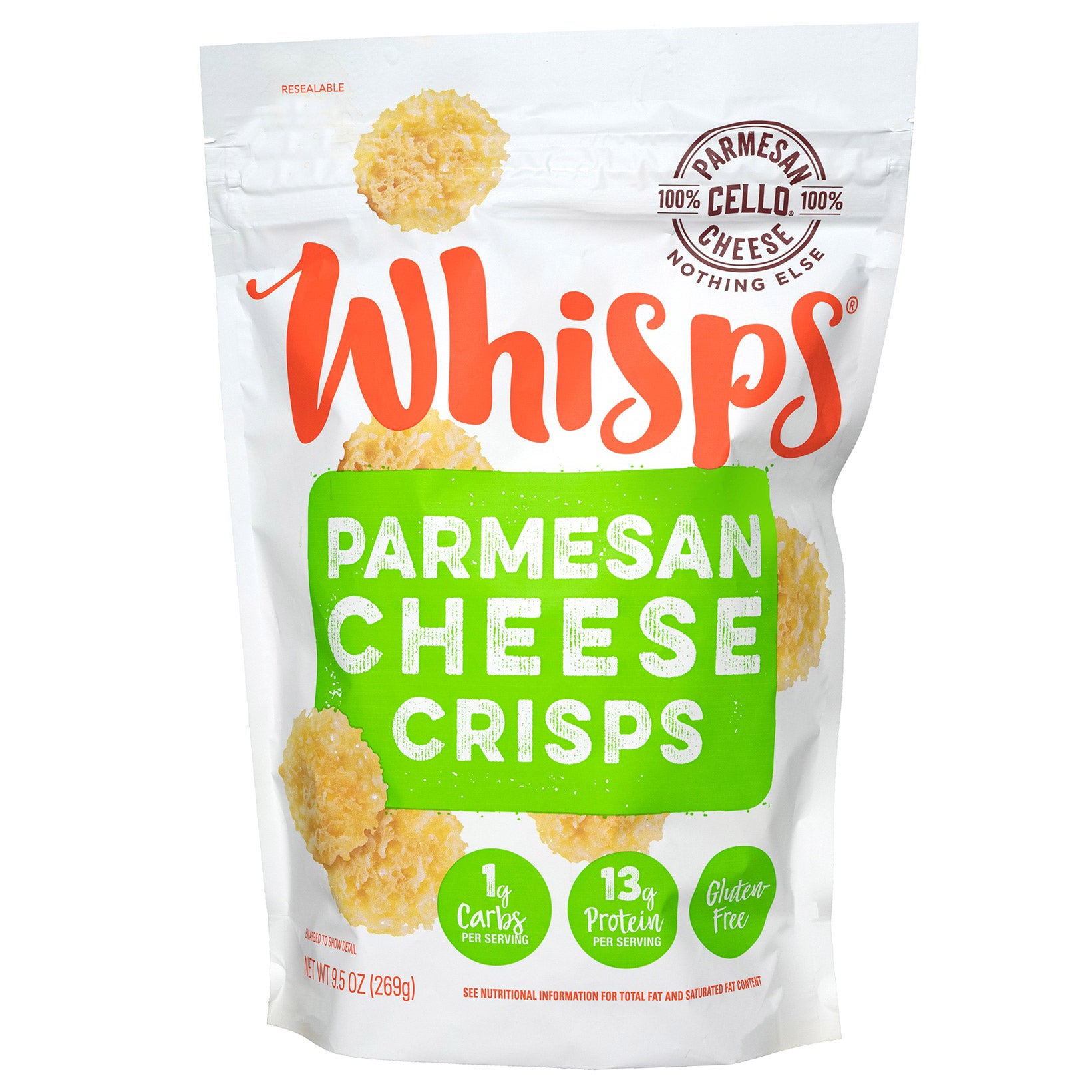 WHISPS PARMESAN 9.5 OUNCE BAG - Image 1