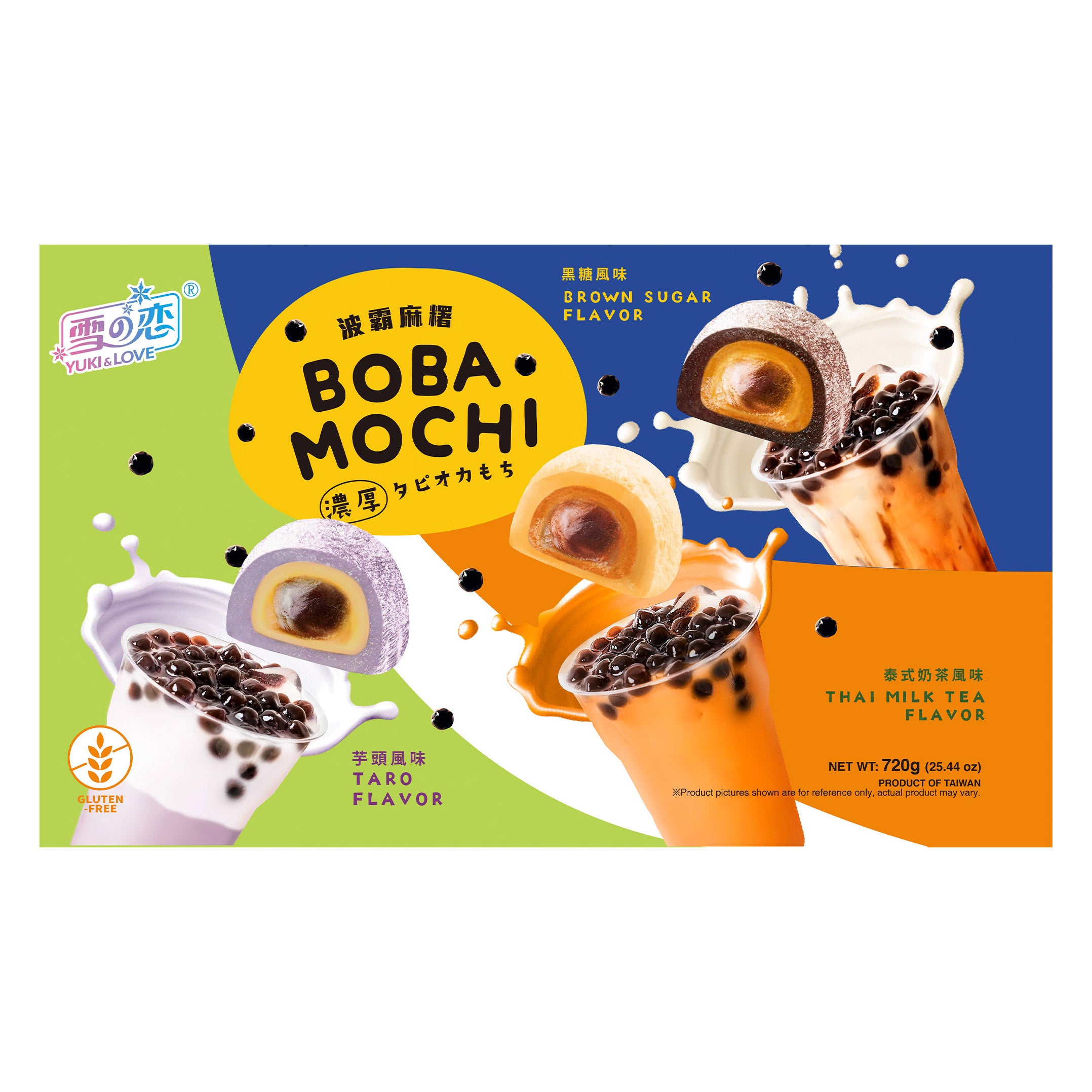 YUKI & LOVE BOBA MOCHI VARIETY 24 COUNT 25.44 OUNCES