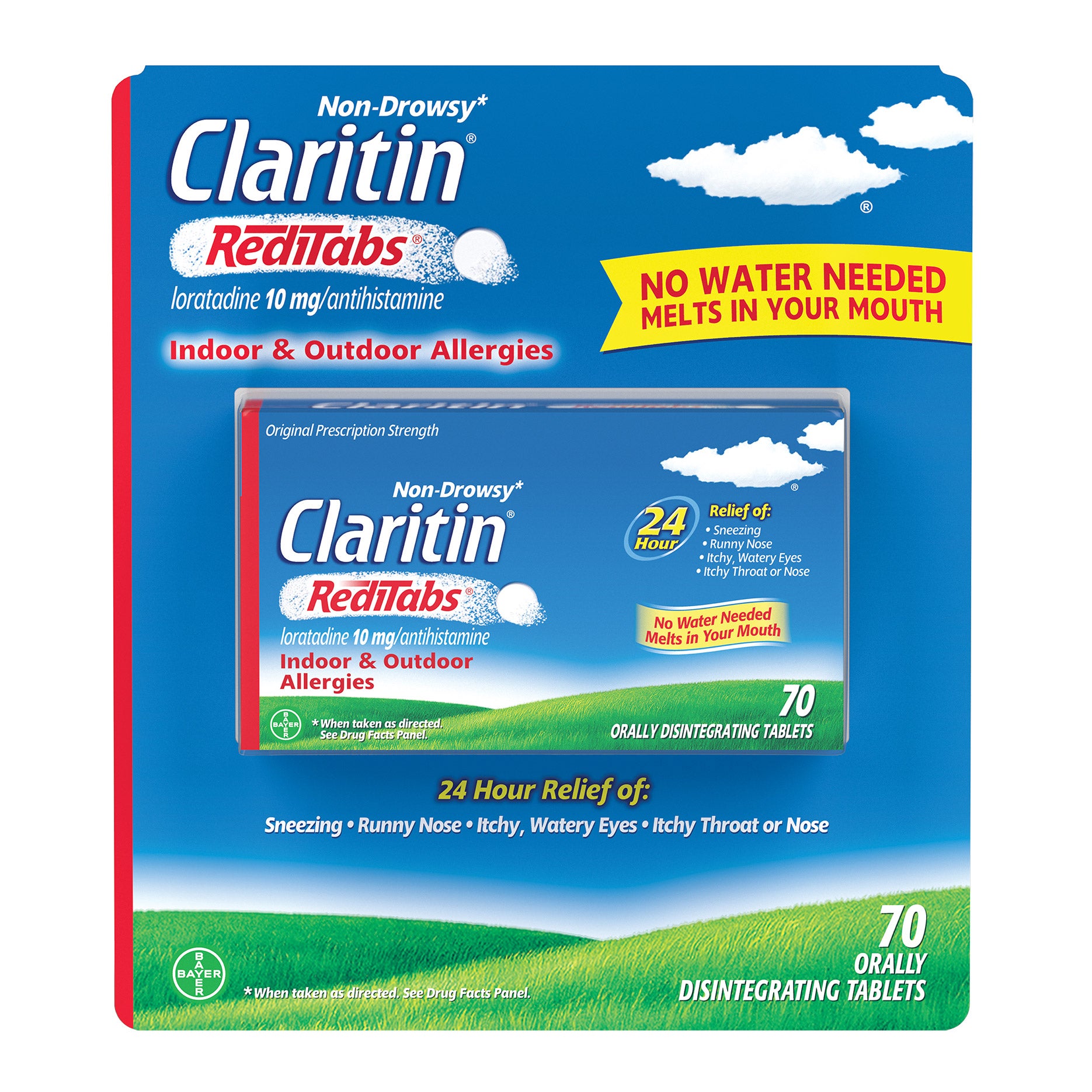 CLARITIN 24HR REDITABS 10MG 70 COUNT - Image 1