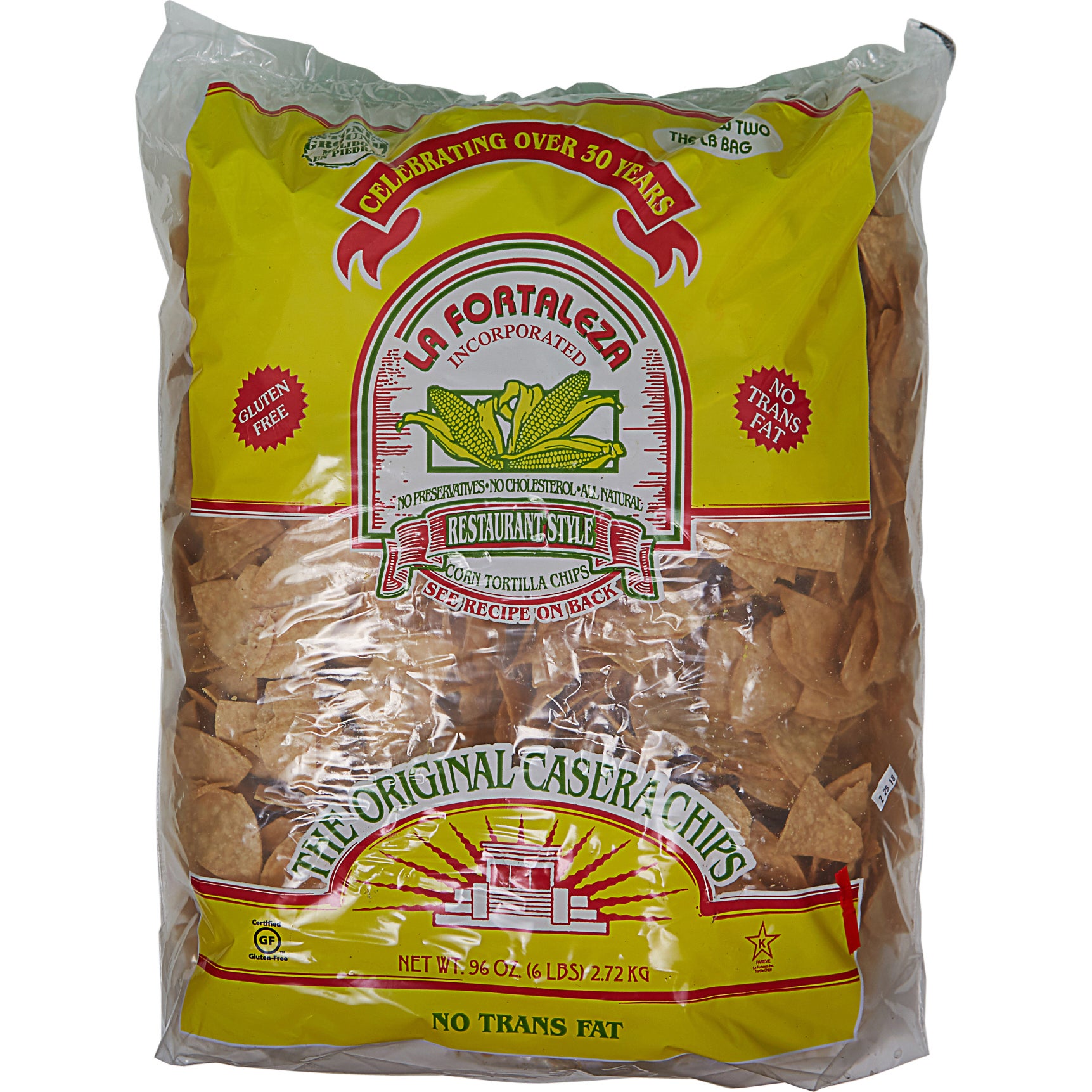 LA FORTALEZA TORTILLA CHIPS 2 CT/3 LB