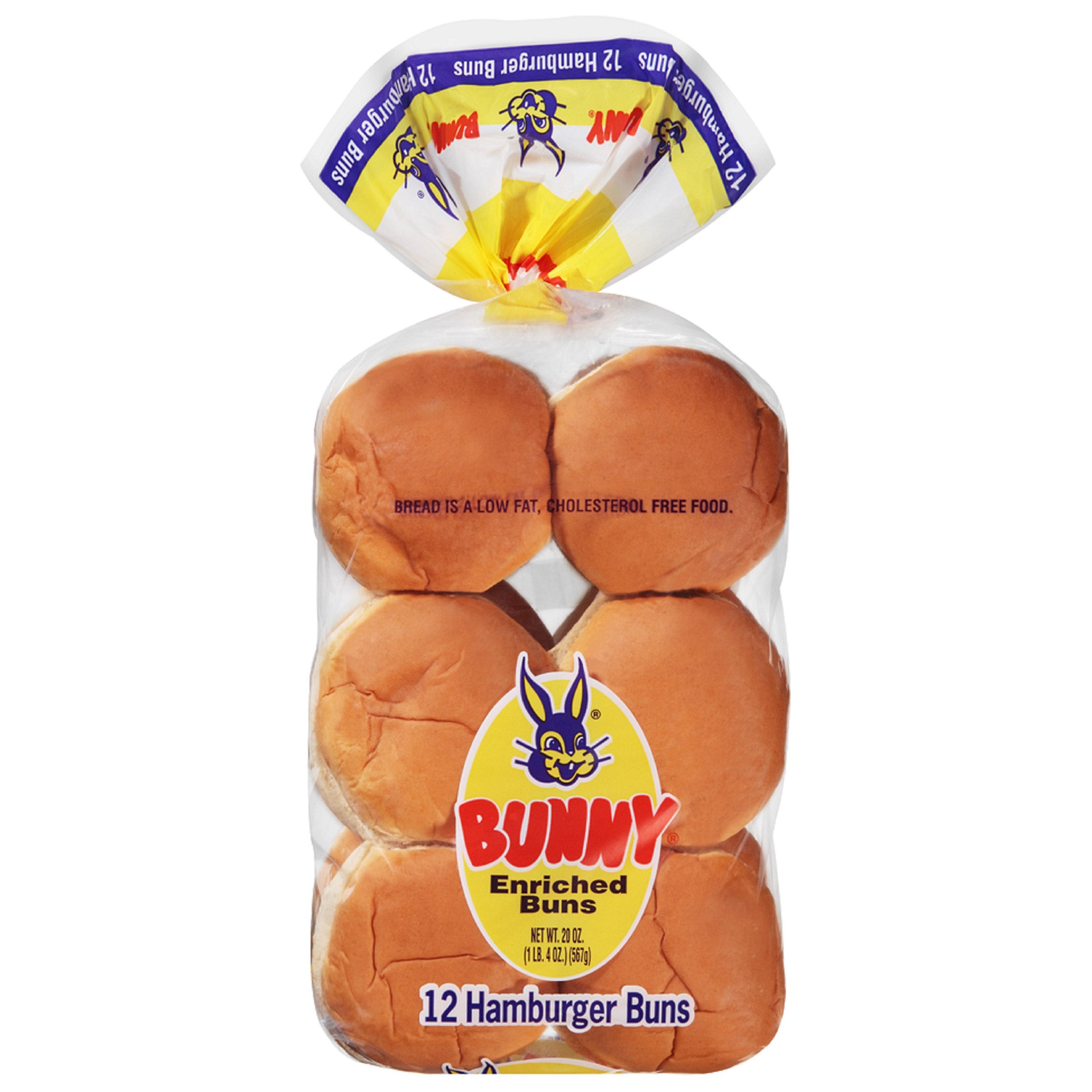 BUNNY 4¨ HAMBURGER BUNS 24 CT
