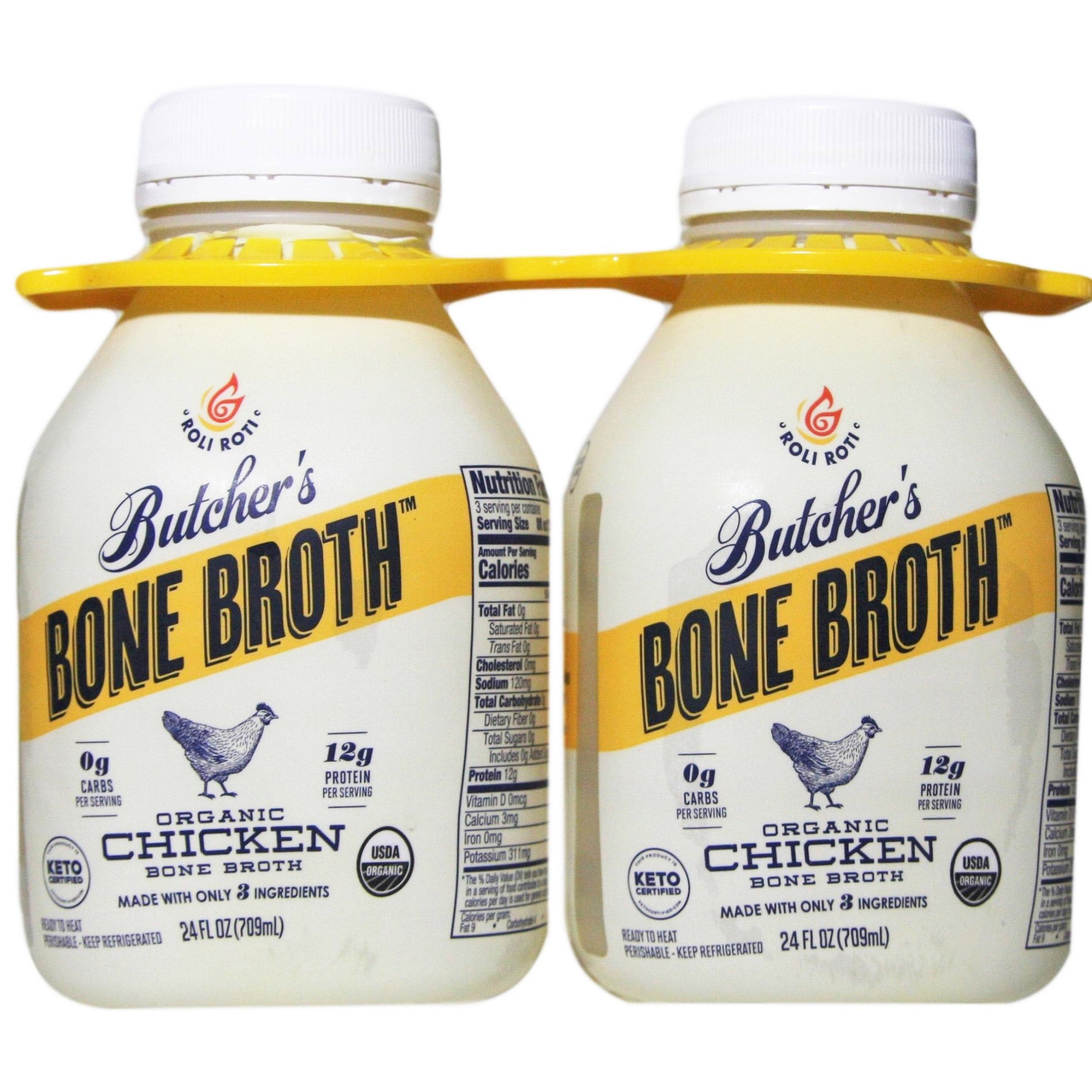 ORGANIC ROLI ROTI CHICKEN BONE BROTH 2/24 OUNCE CONTAINERS