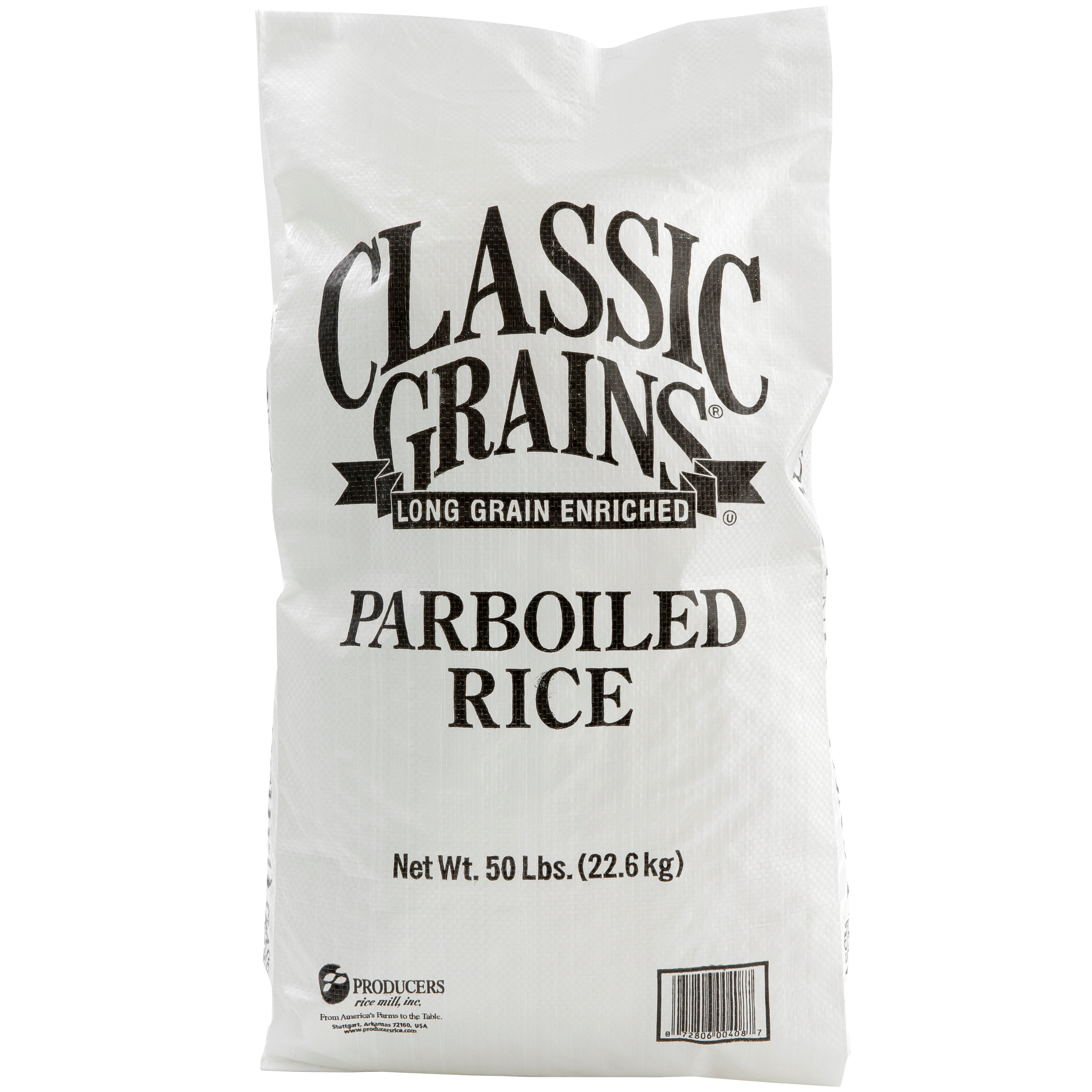 CLASSIC GRAINS PARBOILED RICE 50 LB