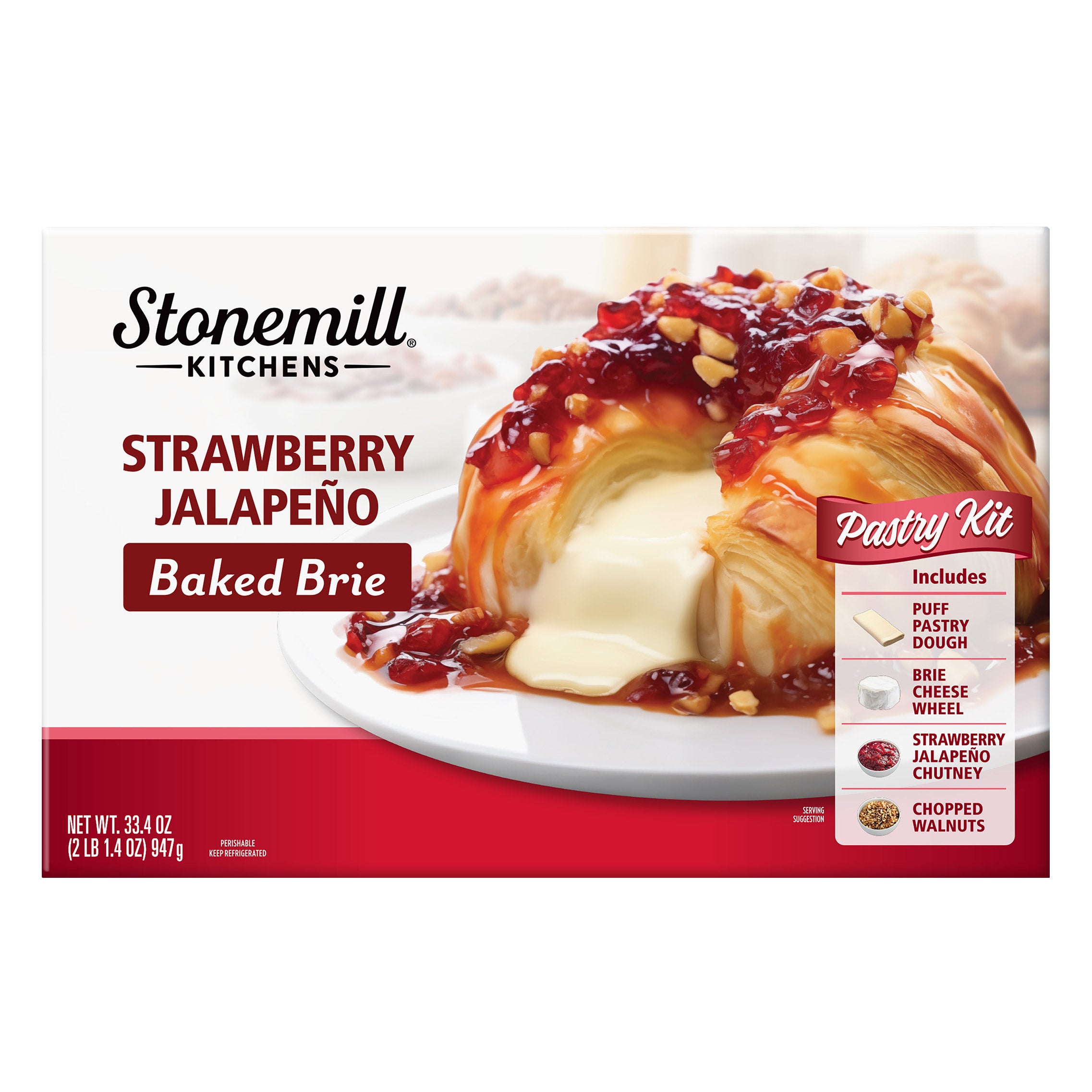 STONEMILL KITCHENS STRAWBERRY BAKED BRIE 33.4 OZ (2.08 LBS)