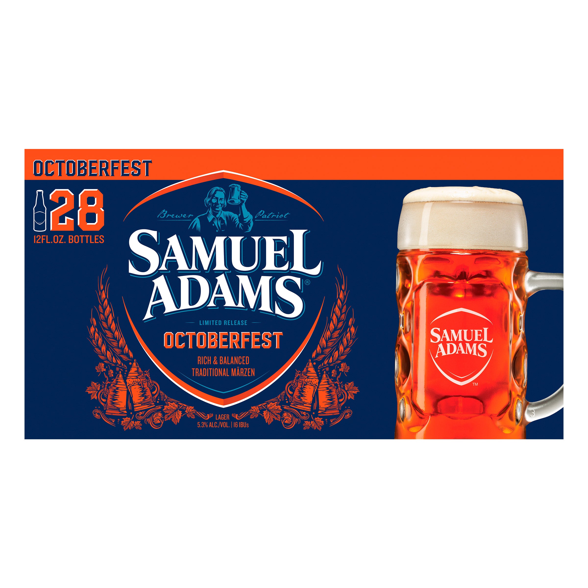 SAMUEL ADAMS OCTOBERFEST 28/12 OUNCE BOTTLES