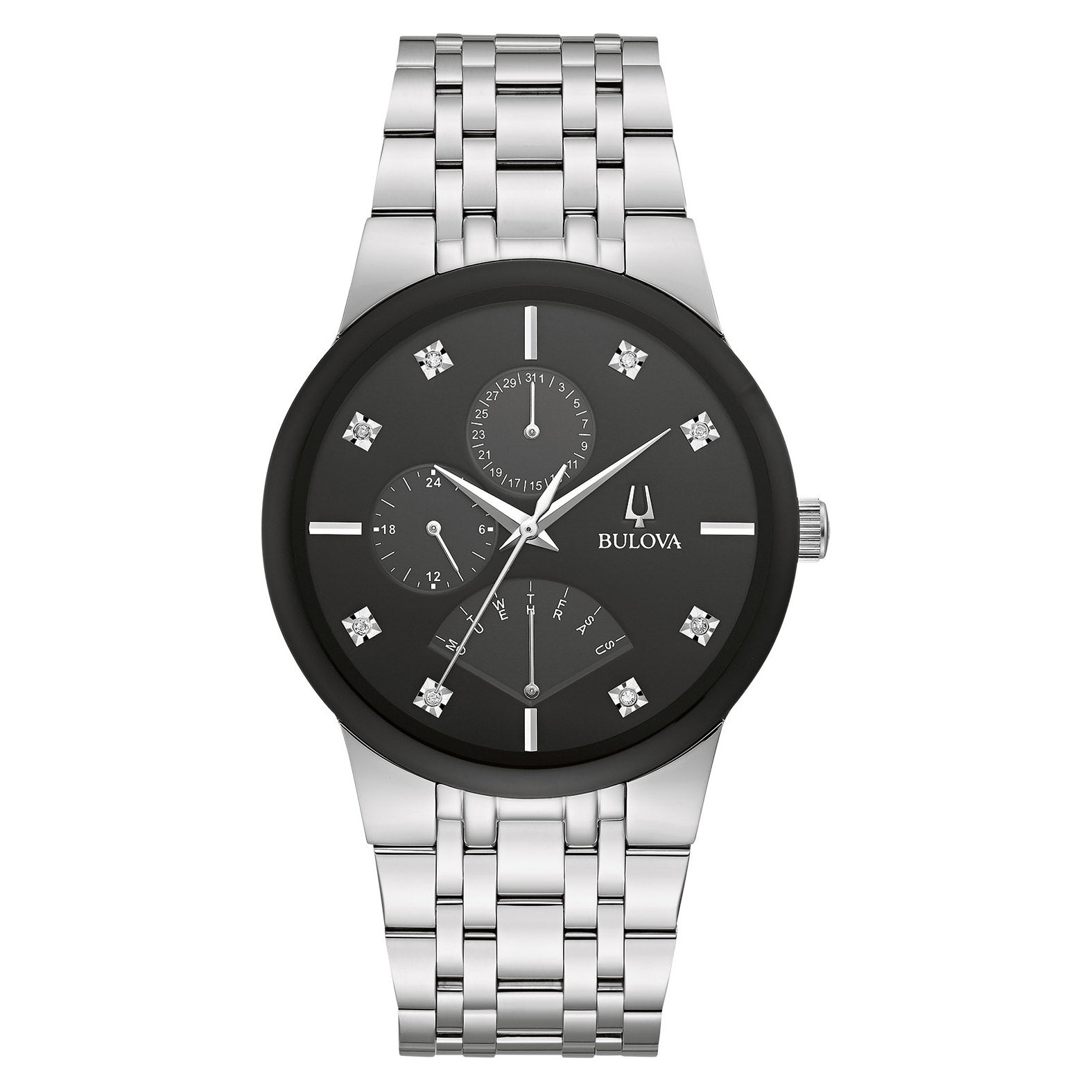 BULOVA 30M STAINLESS STEEL MENS QUARTZ WATCH - Image 1