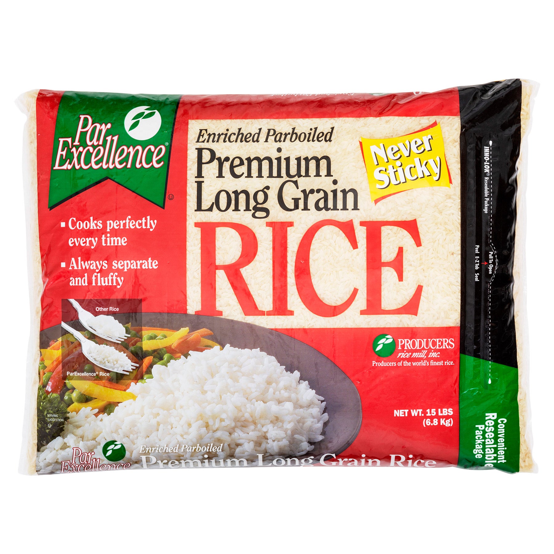 PRODUCERS RICE MILL LONG GRAIN PARBOILED RICE 15 LB - Image 1