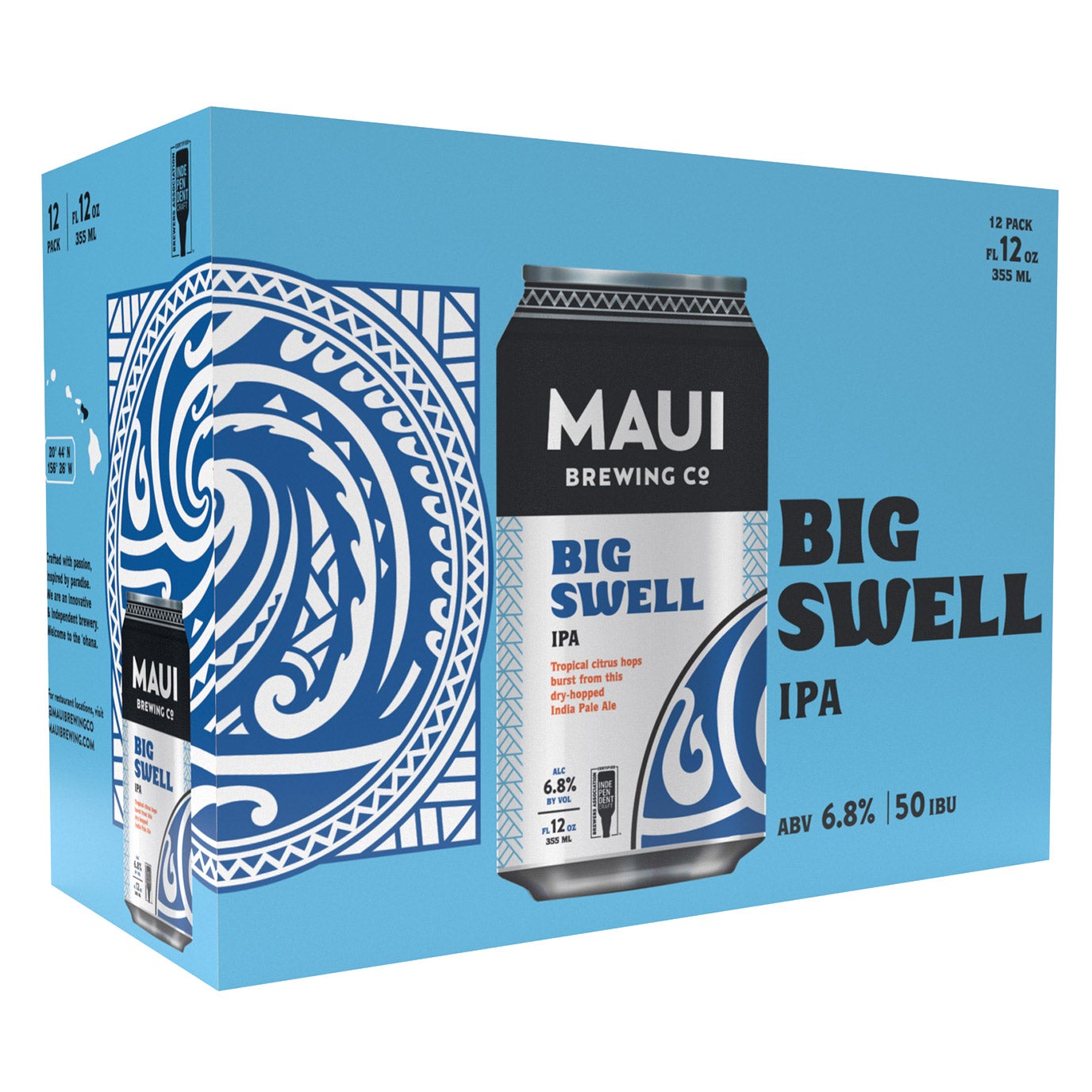 MAUI BREWING CO BIG SWELL IPA 12/12 OZ CANS