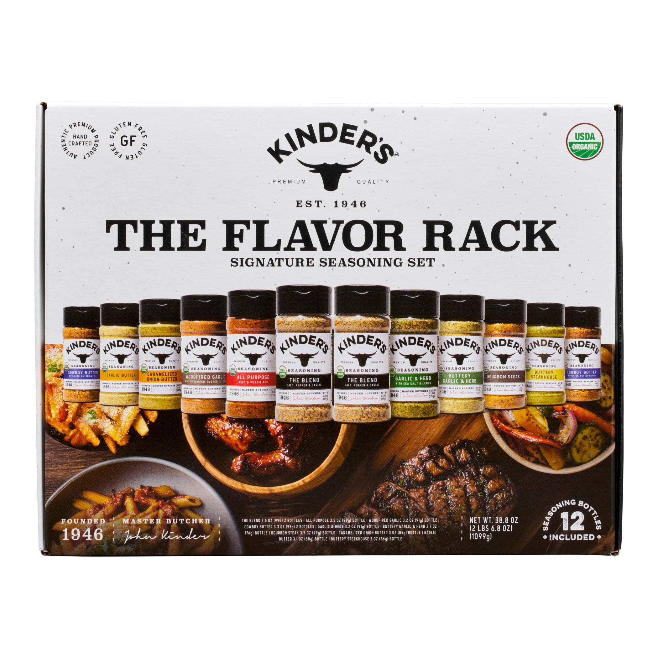 KINDERS ORGANIC THE FLAVOR PACK 12/38.8 OZ (2.43 LBS)