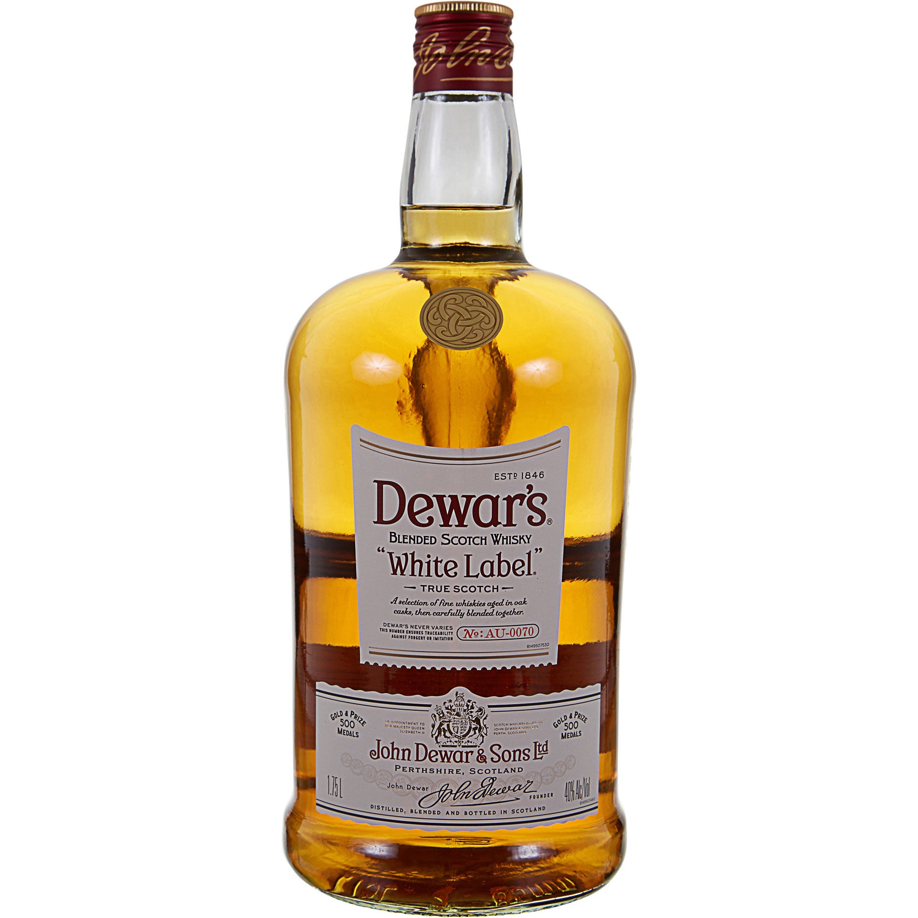 DEWAR'S WHITE LABEL SCOTCH SCOTLAND 1.75 L