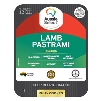 AUSSIE SELECT LAMB PASTRAMI 12 OZ