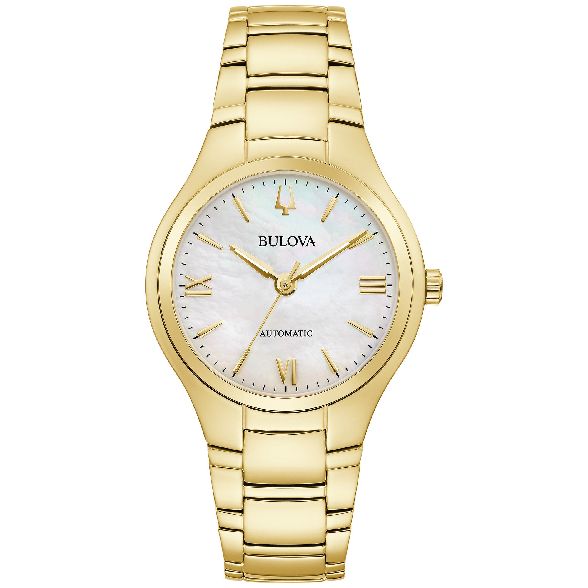 BULOVA CLASSIC TWOTONE STAINLESS STEEL AUTOMATIC LADIES WATCH