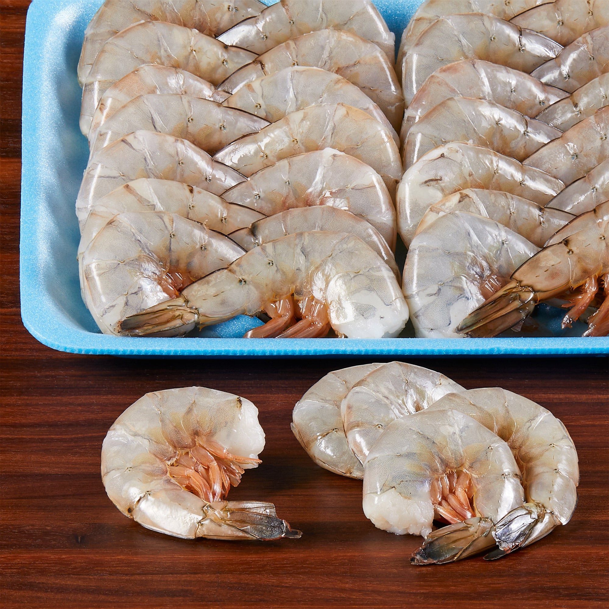 WILD U-20 WHITE SHRIMP PREVIOUSLY FROZEN PER LB