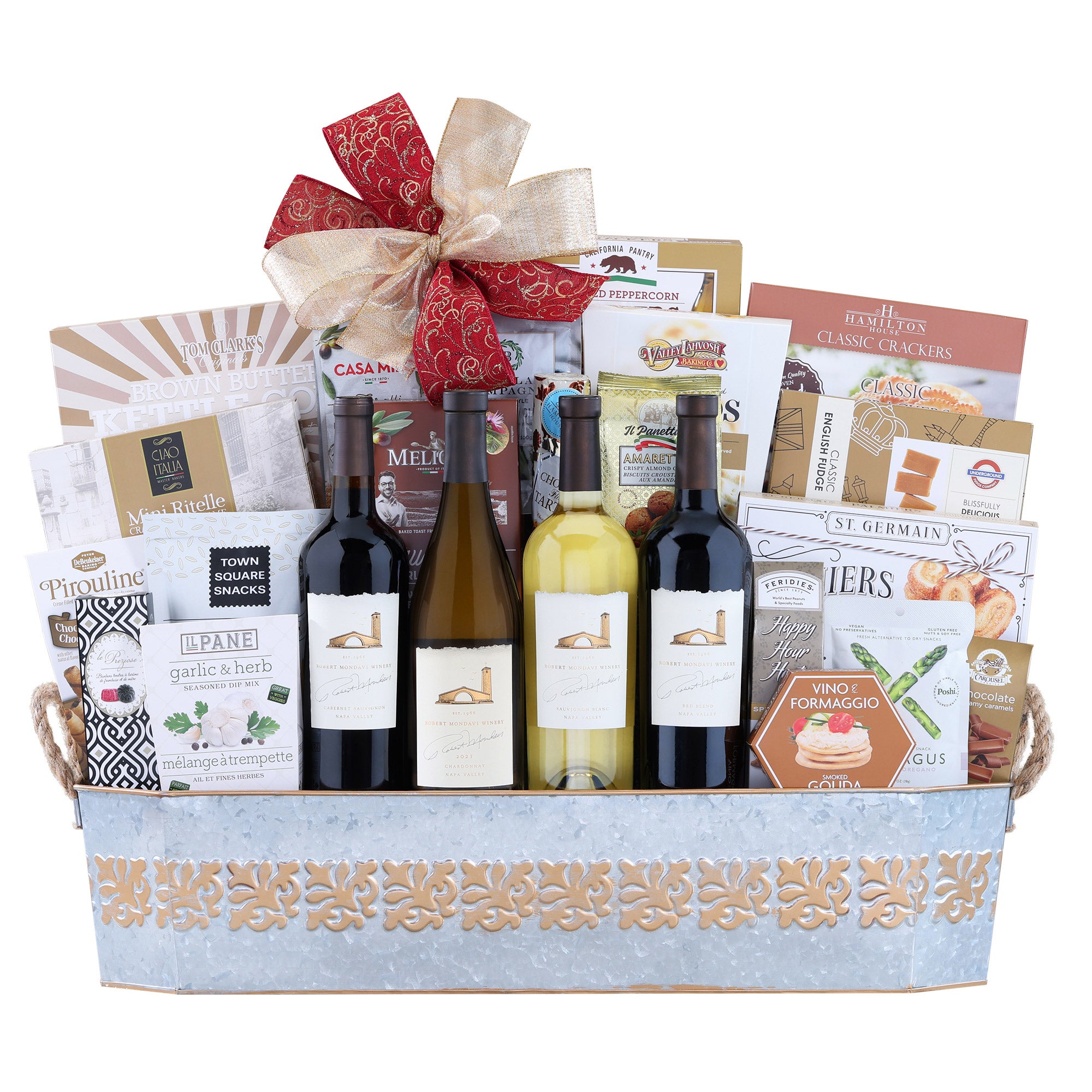 MONDAVI 4 BOTTLE GIFT BASKET 4-750ML - Image 1