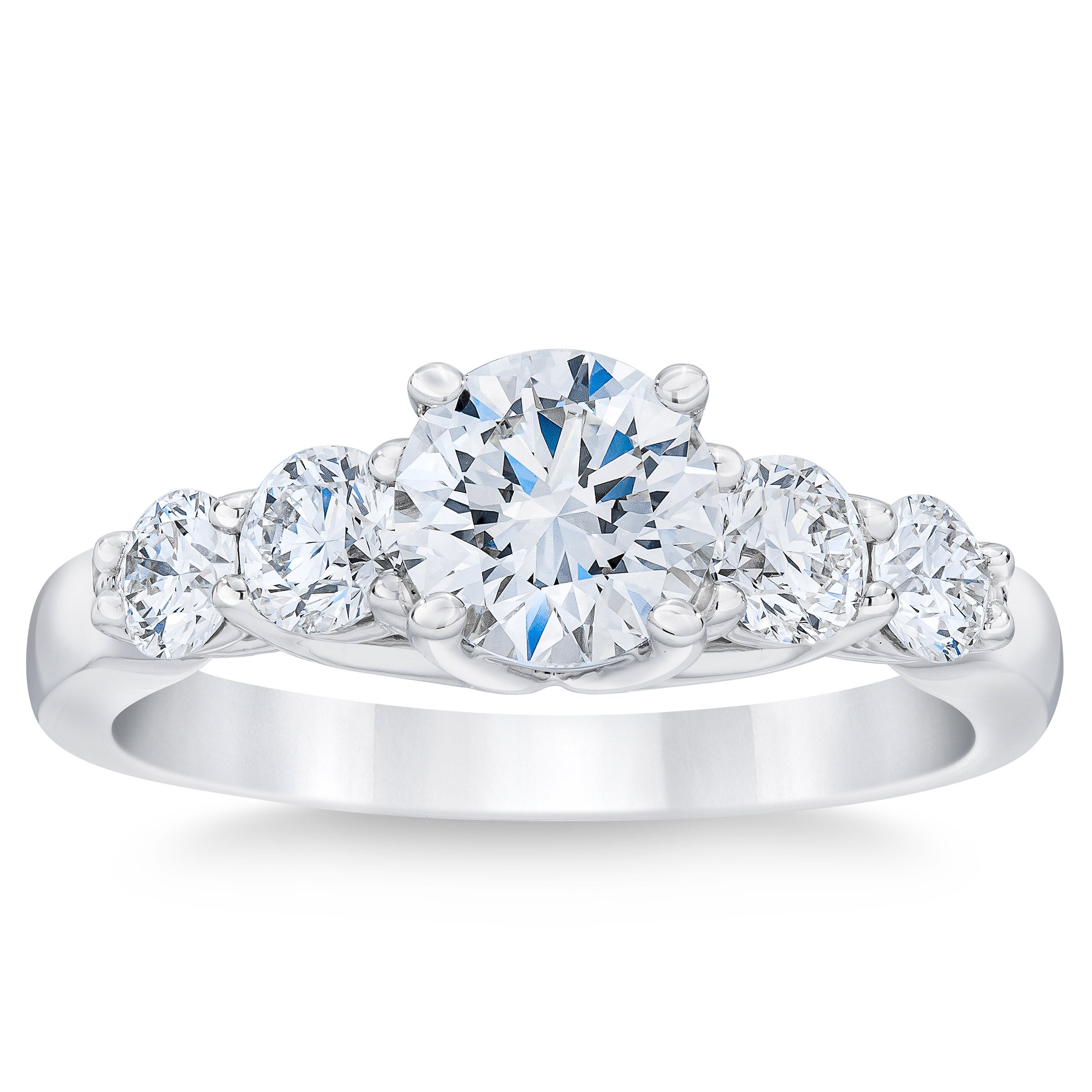PLATINUM VS2 I 1.75CTW ROUND DIAMOND RING (1.0CTR) - Image 1