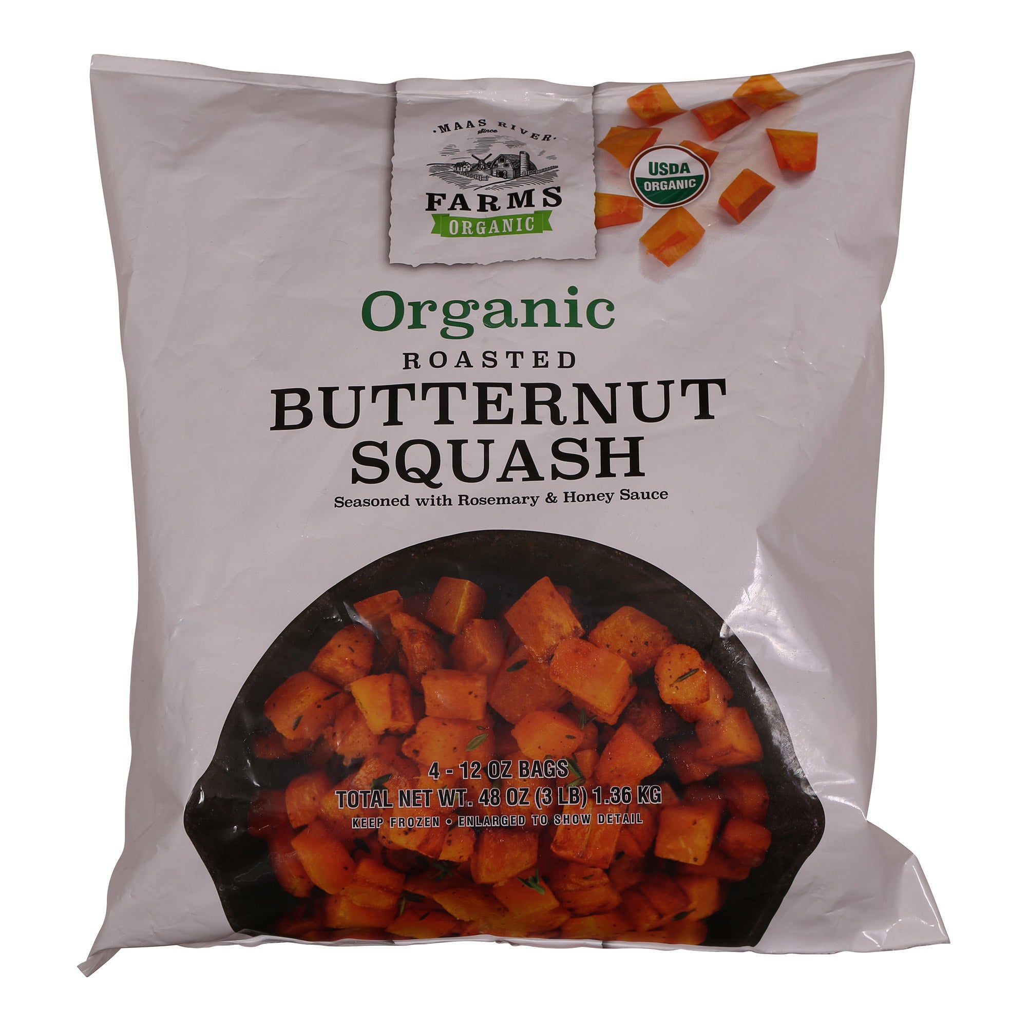ORGANIC ROASTED BUTTERNUT SQUASH 3 LBS