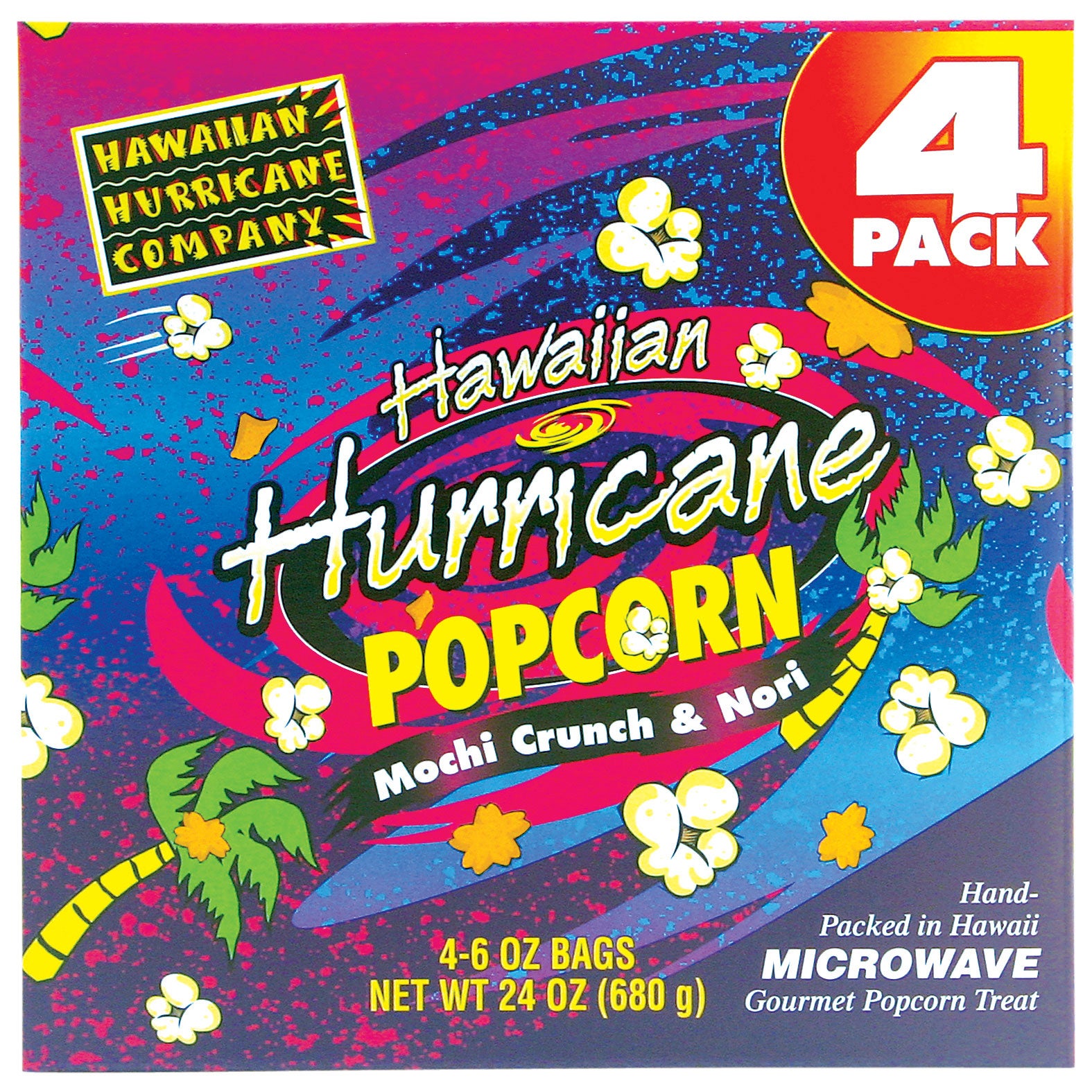 HAWAIIAN HURRICANE MICROWAVE POPCORN 4/6 OZ