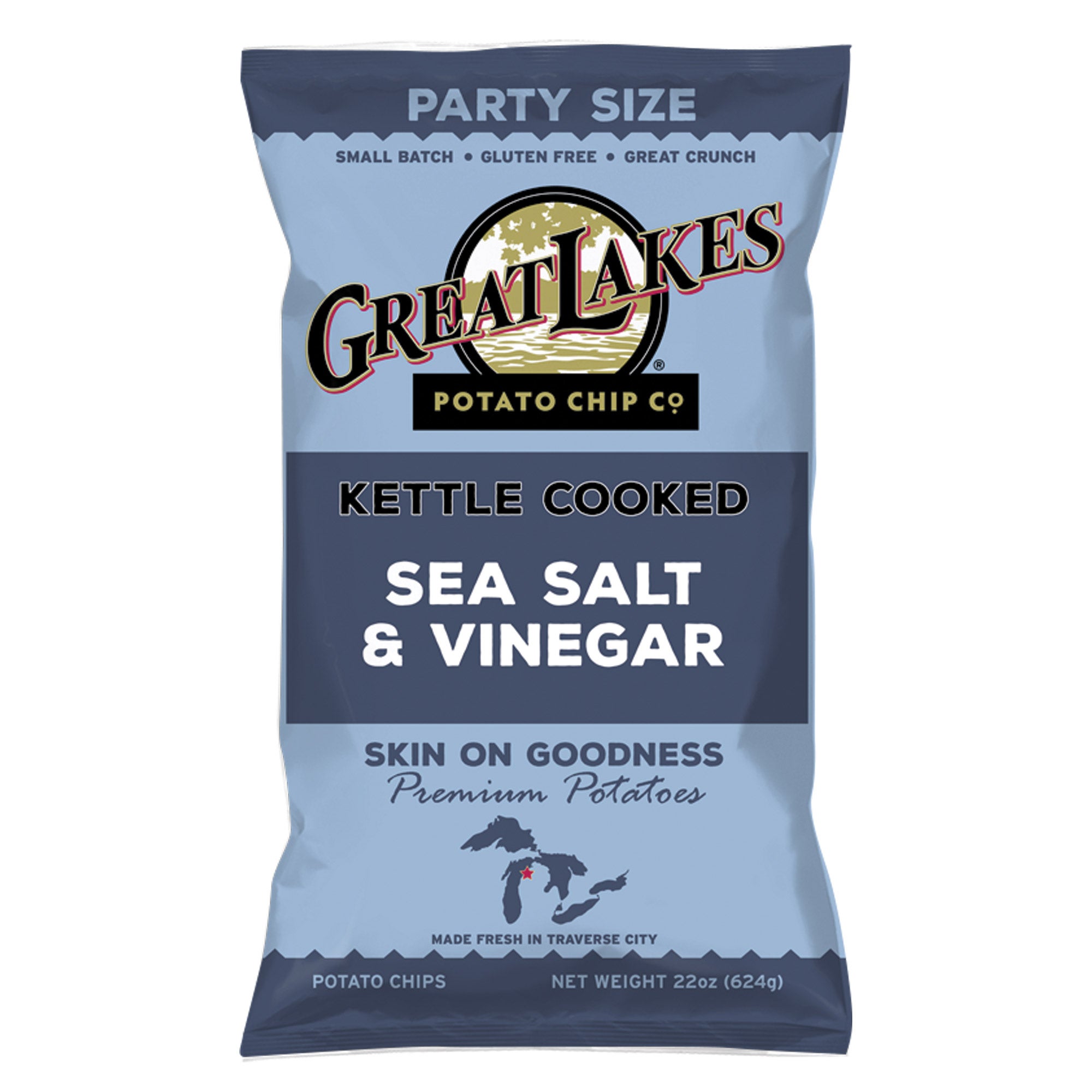 GREAT LAKES SEA SALT & VINEGAR 22 OUNCE BAG - Image 1