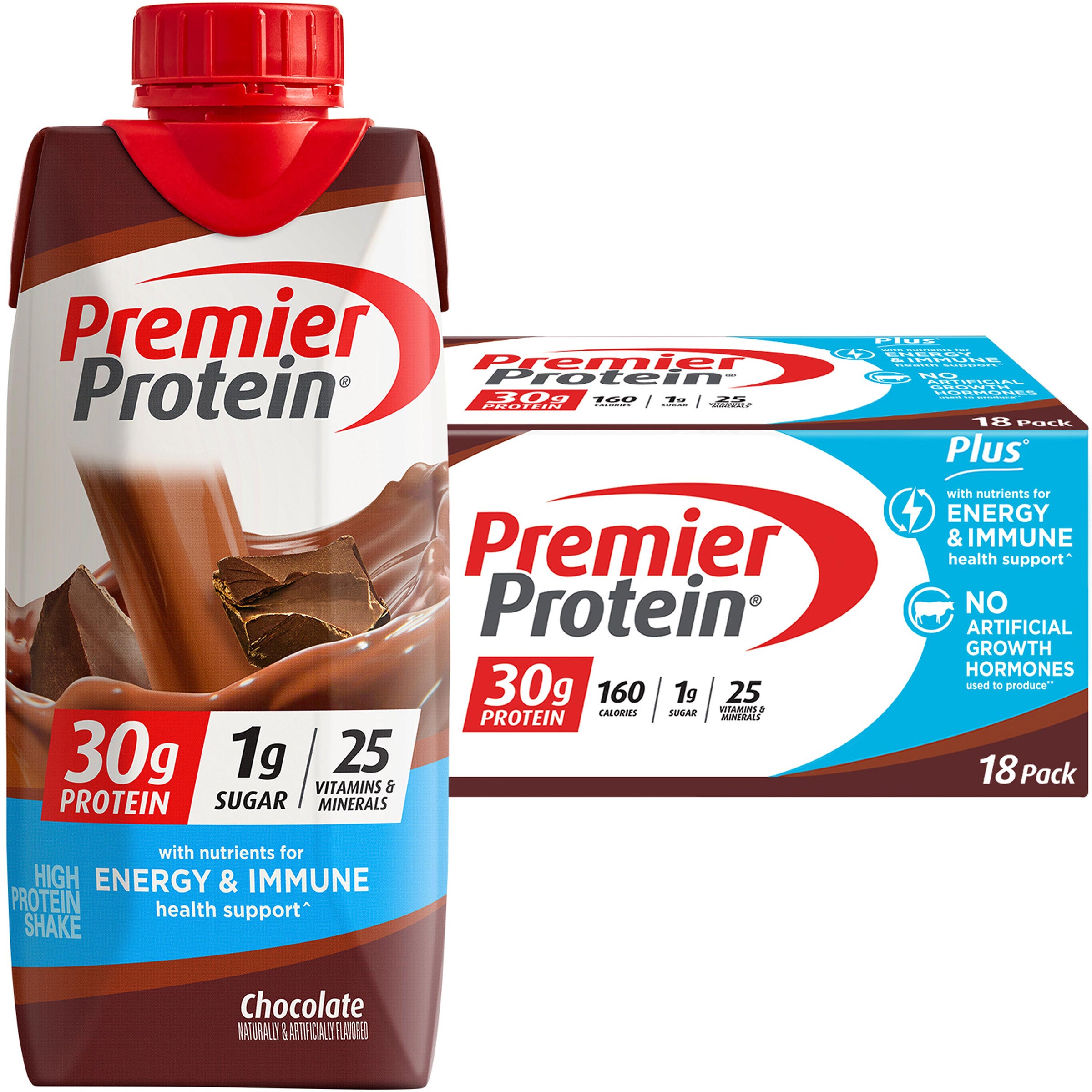 PREMIER PROTEIN SHAKE CHOCOLATE 11 FL OZ/18 PK