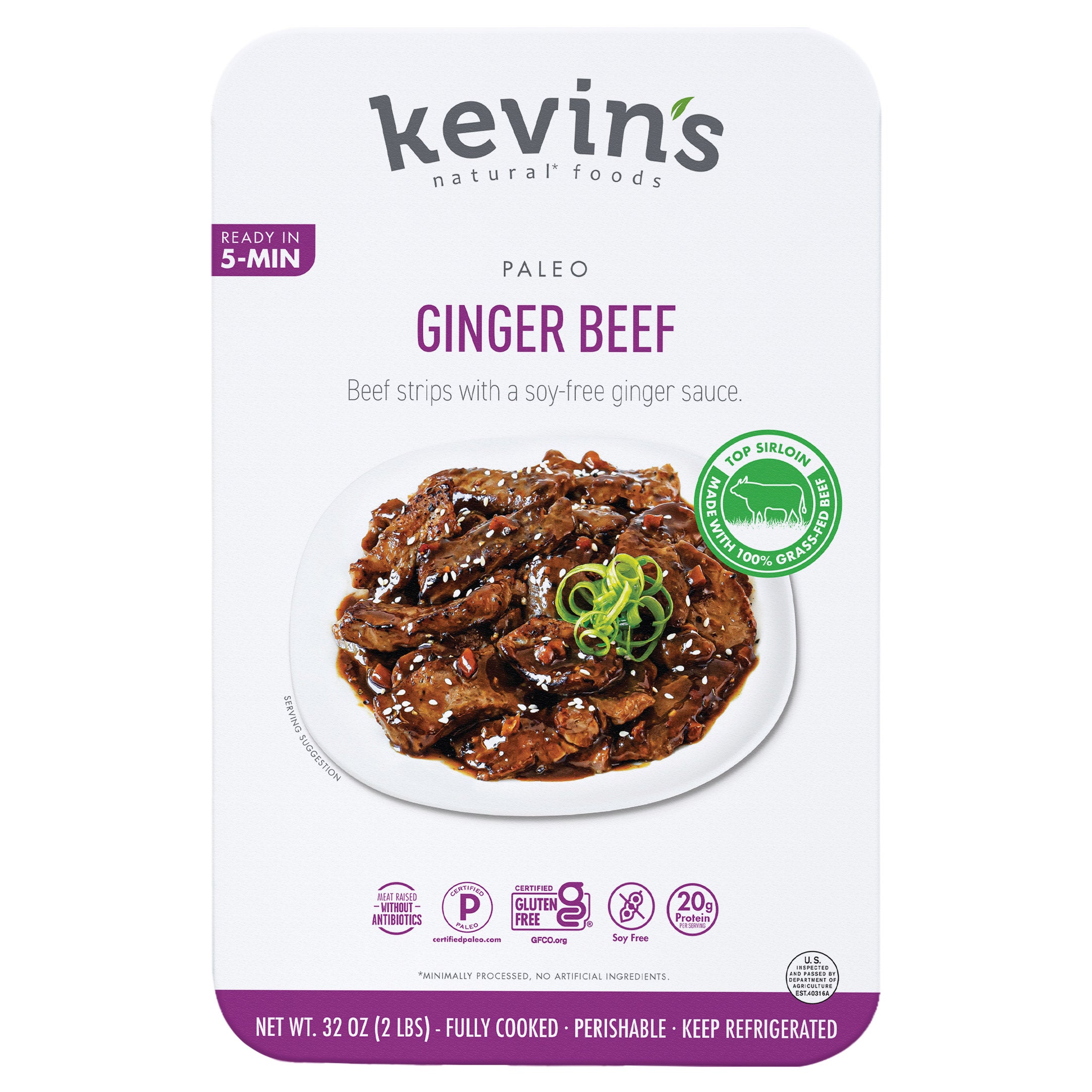 KEVIN'S GINGER BEEF 32 OZ