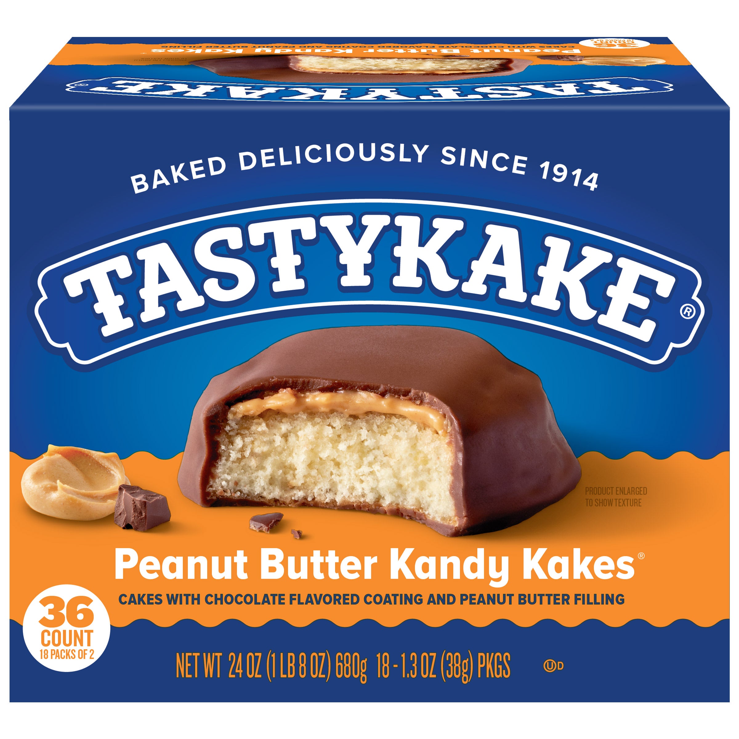 TASTYKAKE PB KANDY KAKES 36 CT (1.5 LBS)