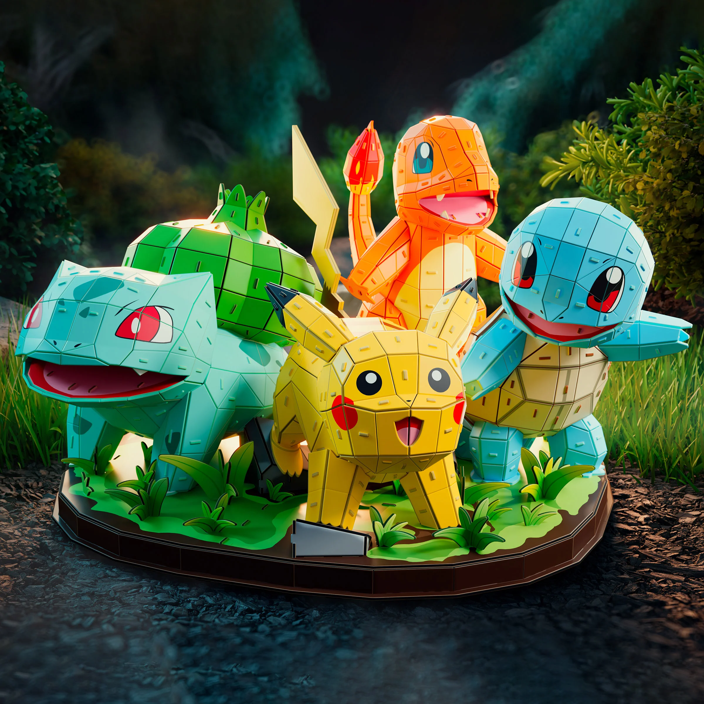4D PUZZLES POKEMON CHARACTER SET - Image 1