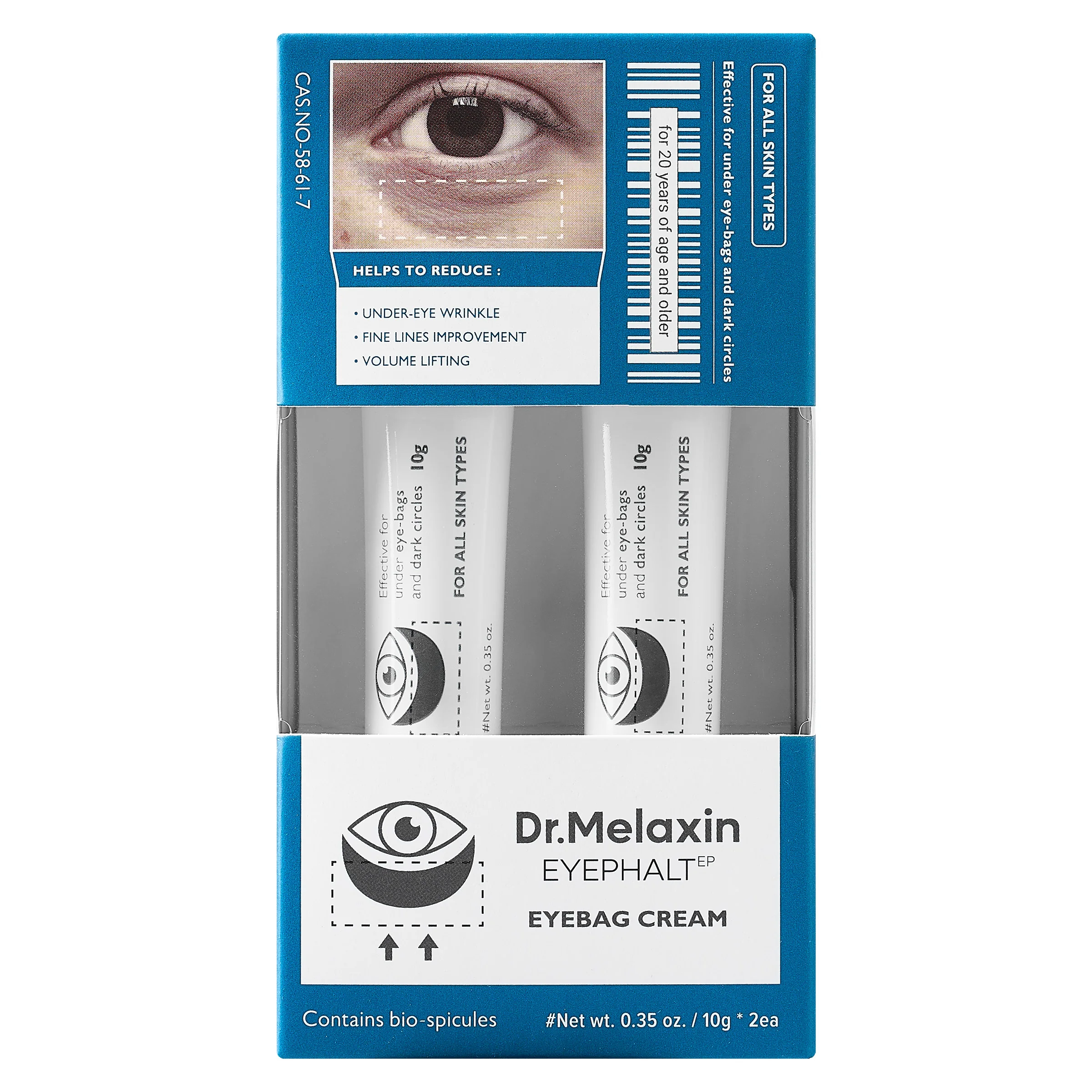 DR.MELAXIN EYEPHALT EYEBAG CREAM DUO 2 - 0.35 FL OZ - Image 1