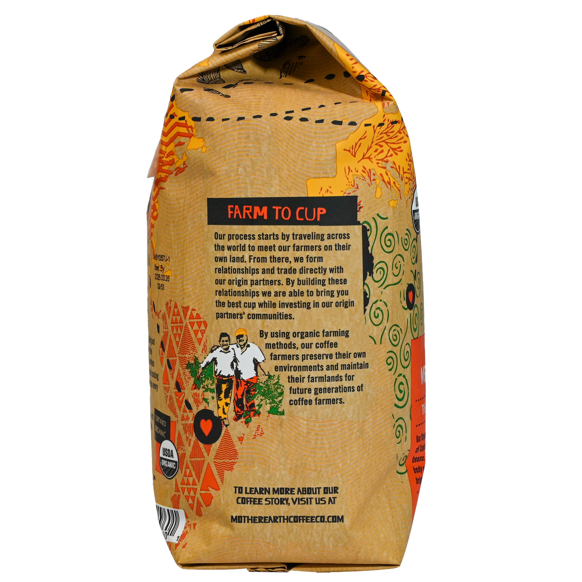 MOTHER EARTH COFFEE ORGANIC MEDIUM ROAST 2 POUND BAG - Image 1