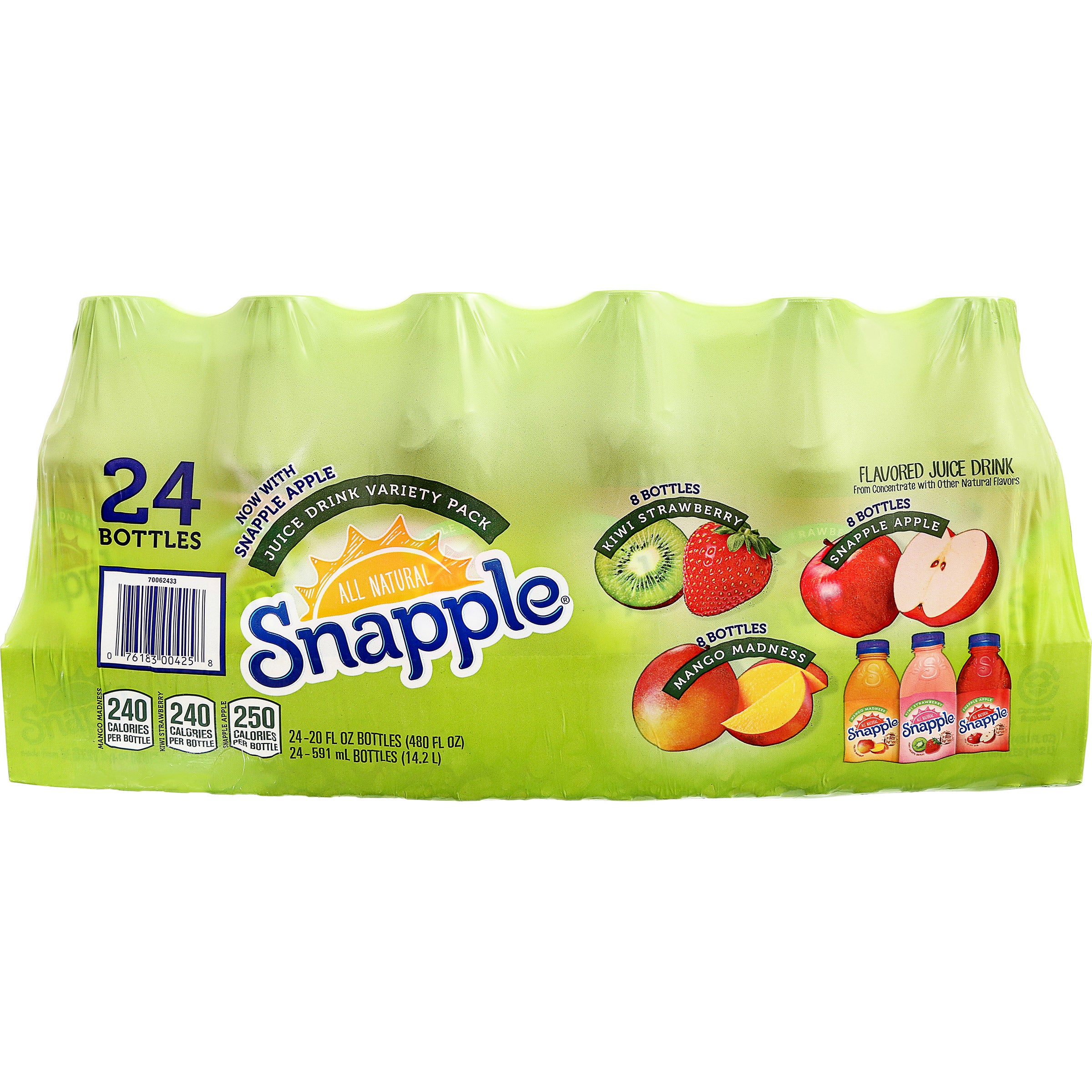 SNAPPLE JUICE DRINK VARIETY PACK 24 PACK 20 OUNCES