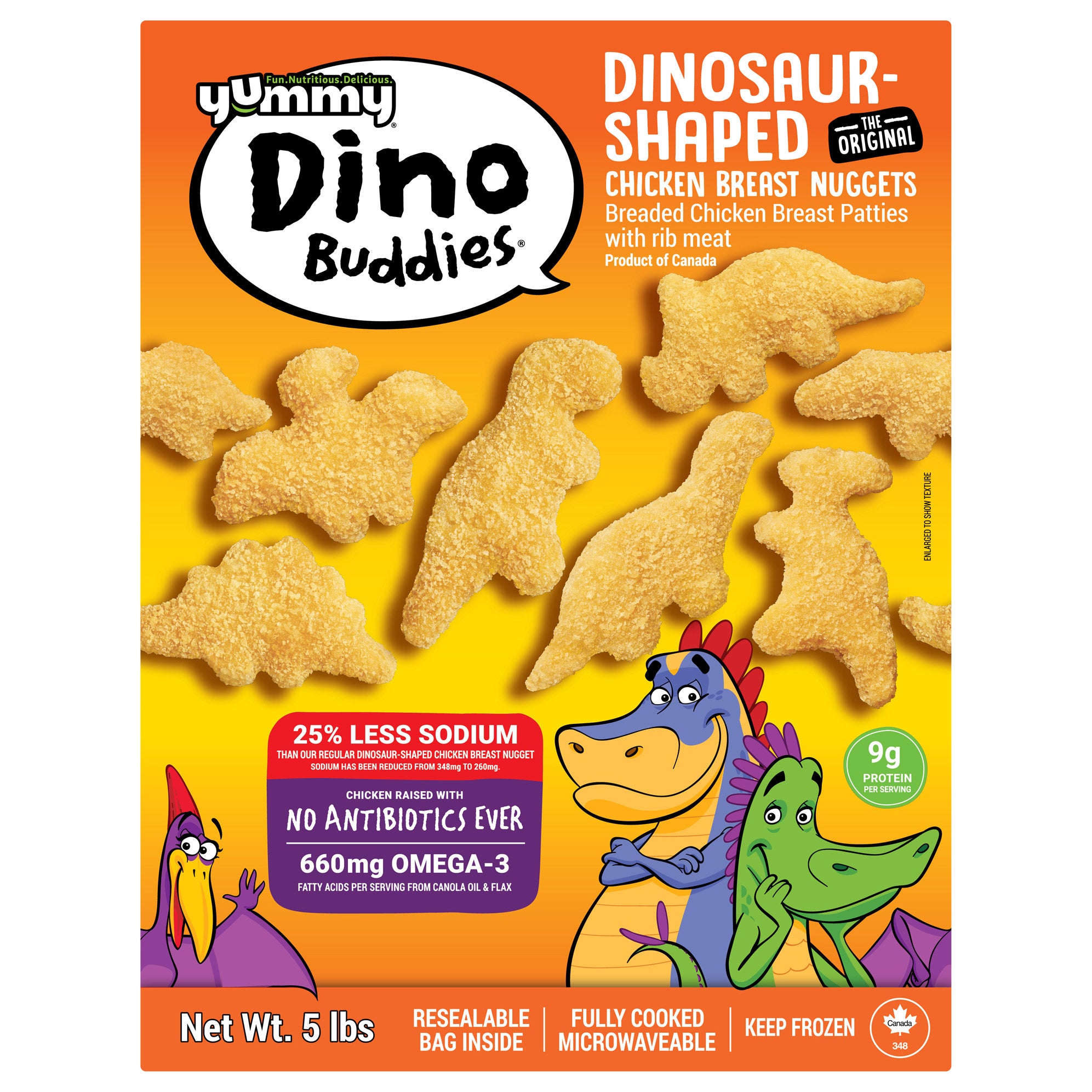 DINO BUDDIES CHICKEN BREAST NUGGETS 5 LBS - Image 1