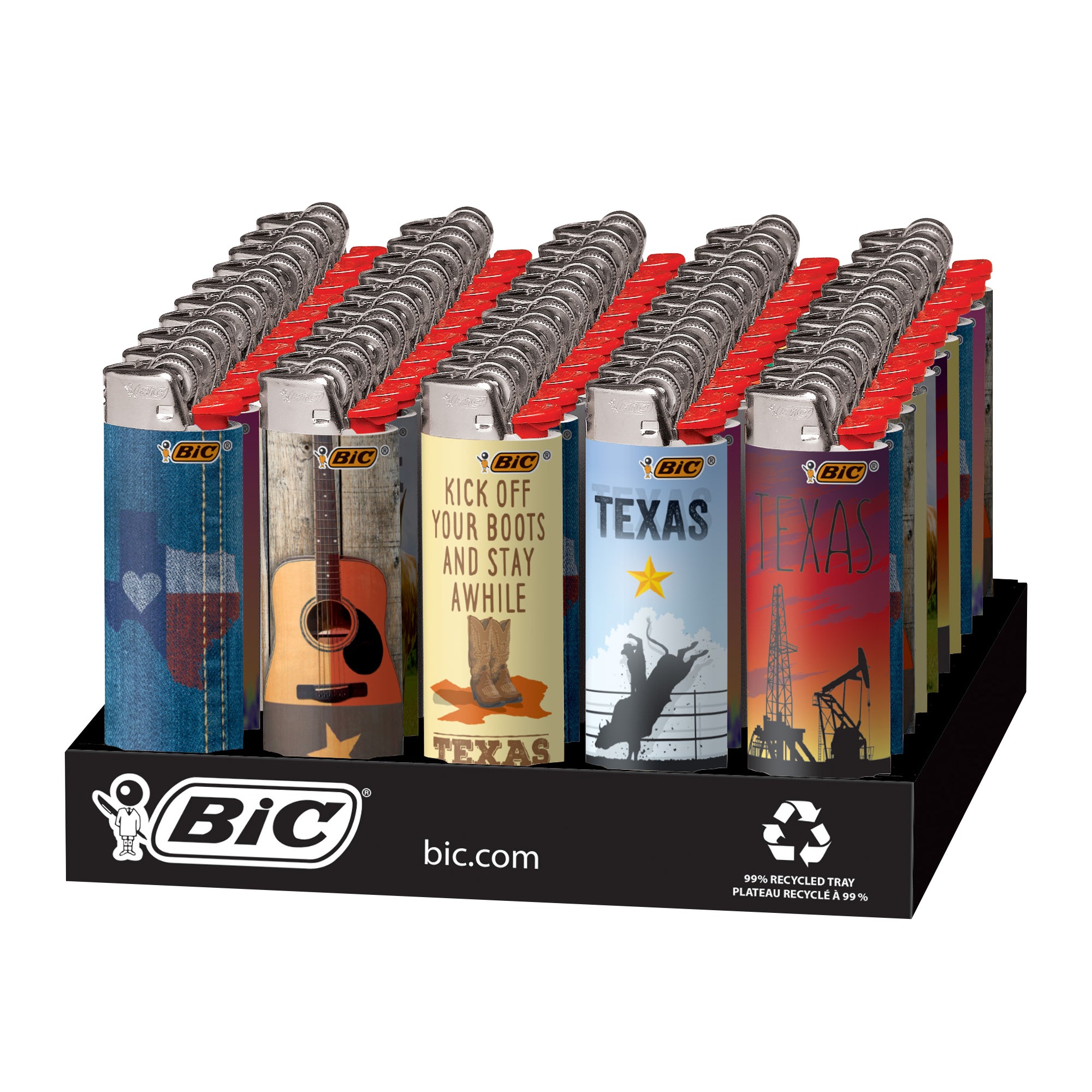 BIC LIGHTERS TEXAS 50 CT TRAY - Image 1