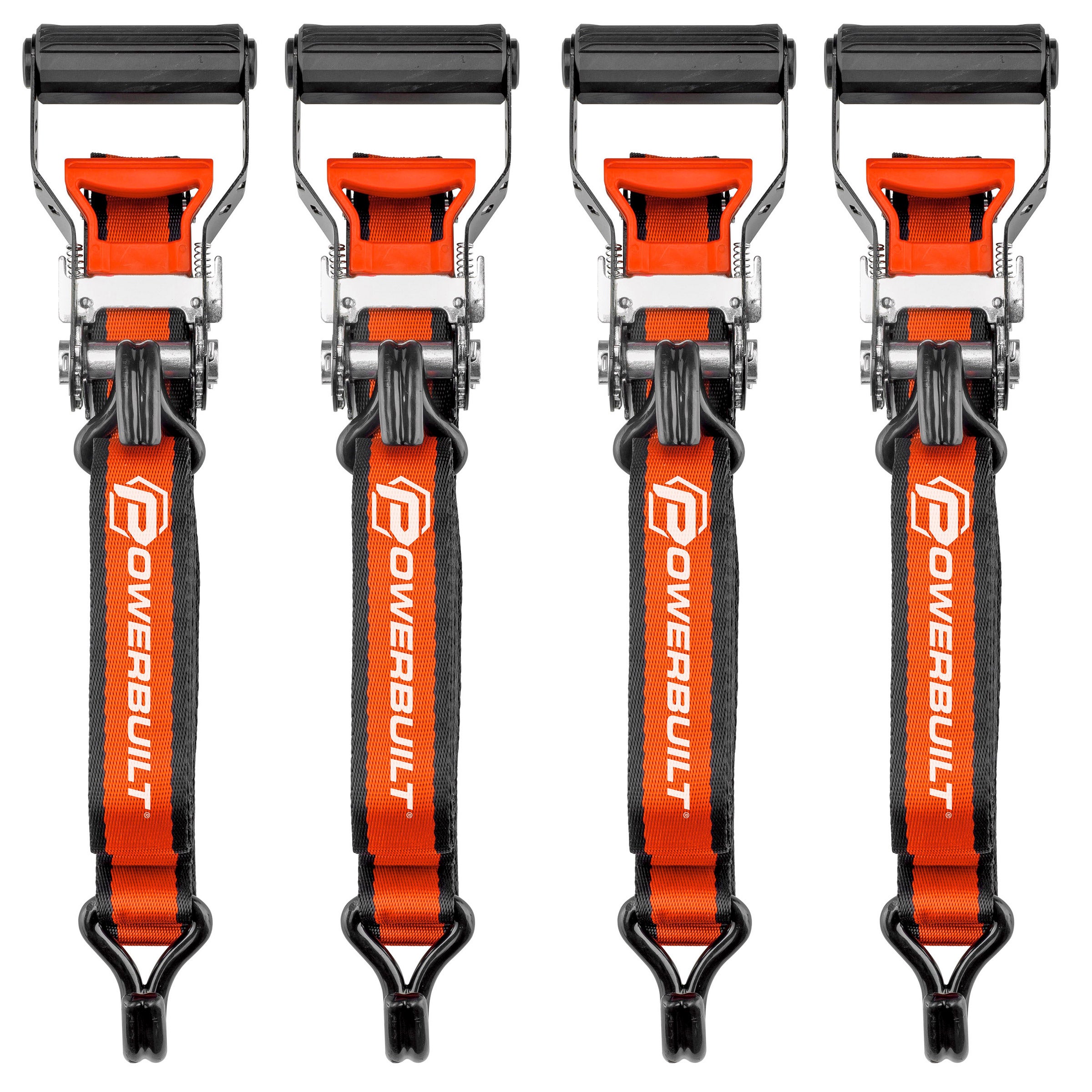 POWERBUILT RATCHET TIE DOWNS 4PC 1.5¨ X 16' - Image 1