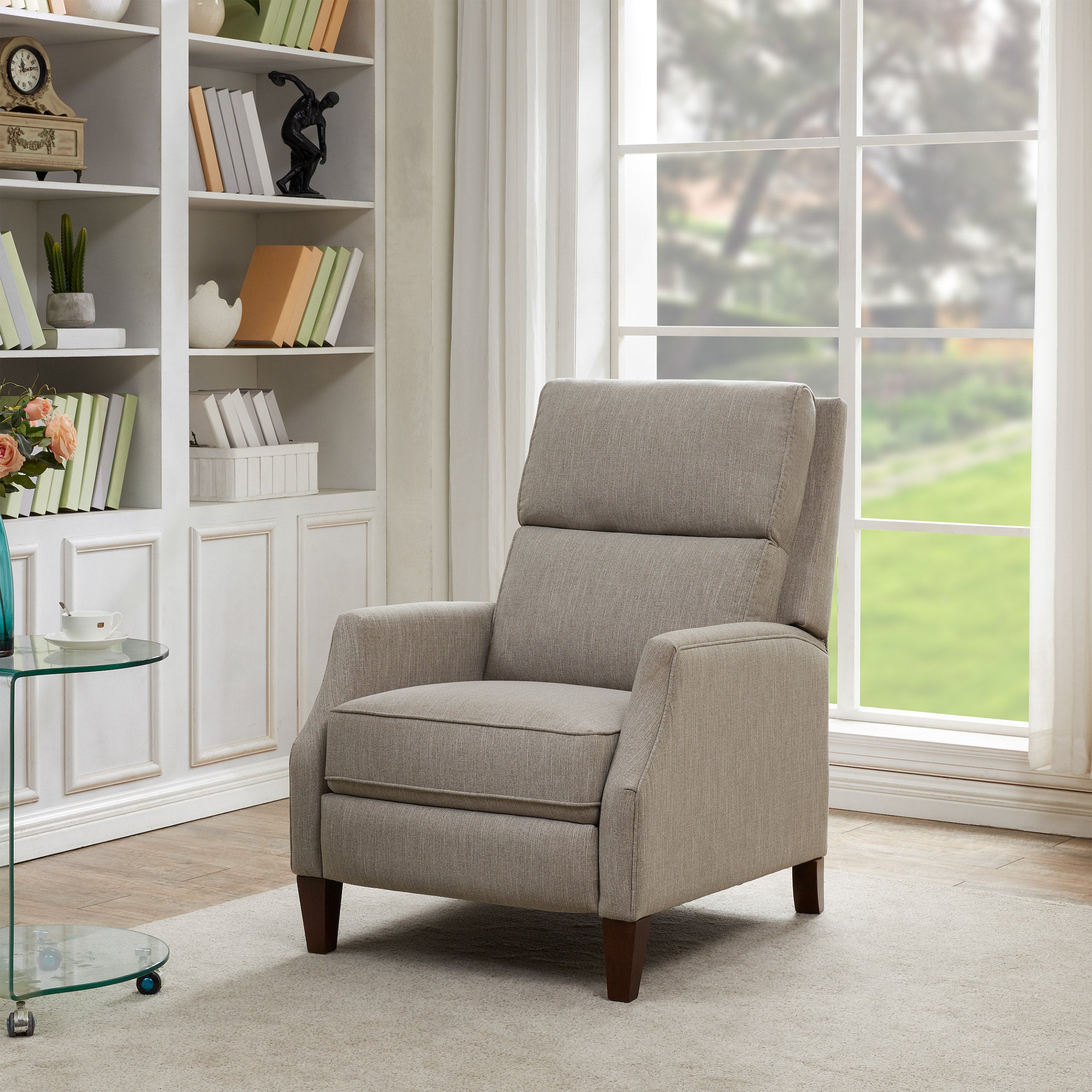 SYNERGY HOME TIEGAN FABRIC PUSHBACK RECLINER