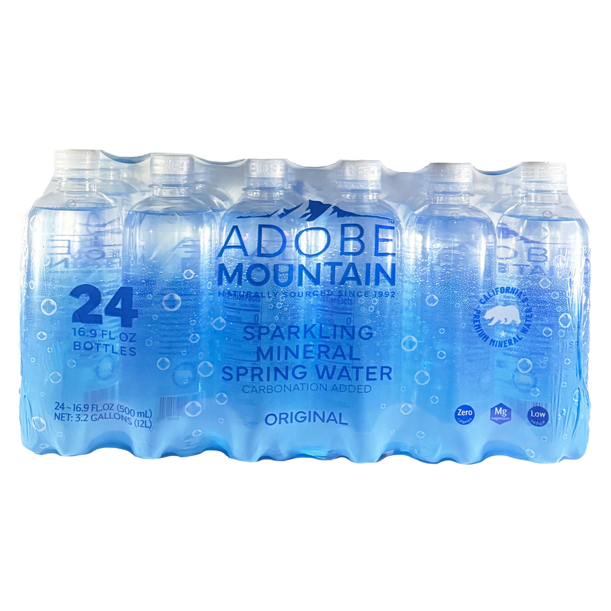 ADOBE MOUNTAIN SPARKLING MINERAL WATE 24 PACK 16.9 OUNCES EA - Image 1