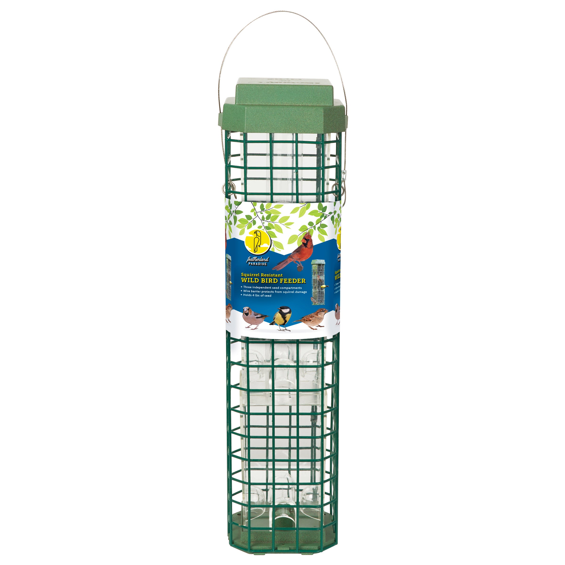 FEATHERLAND PARADISE BIRD FEEDER 4 LB CAPACITY