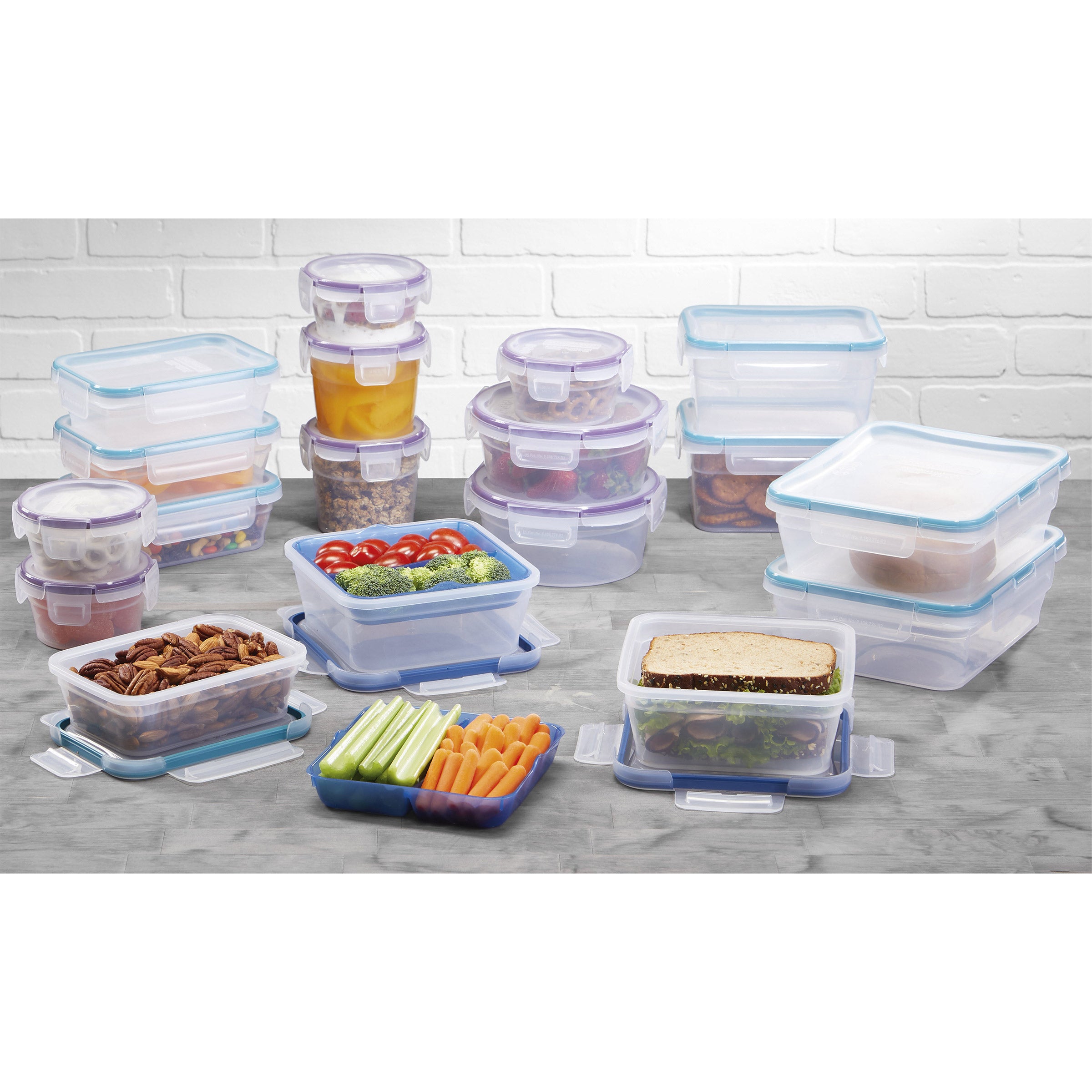 SNAPWARE 38PC PLASTIC FOOD STORAGE SET ^ - Image 1