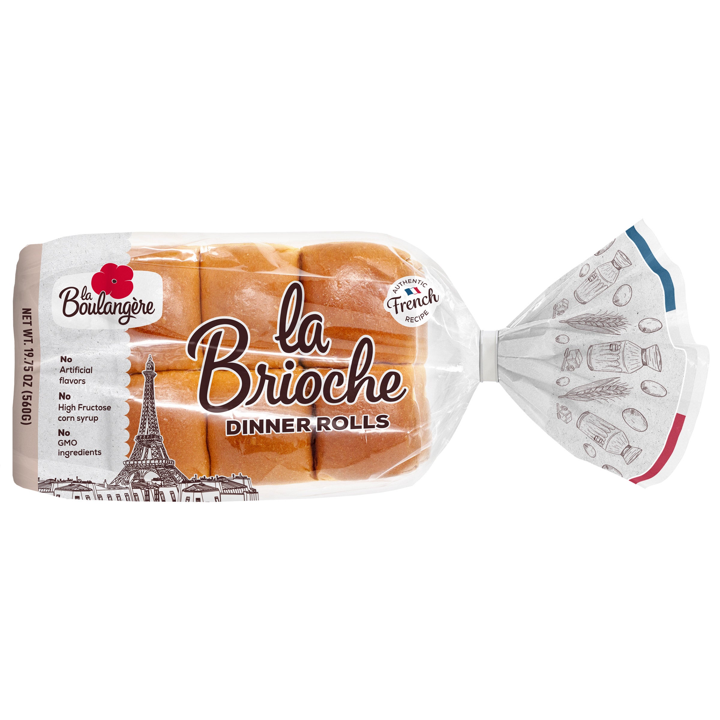 LA BOULANGERE BRIOCHE DINNER ROLLS 16 CT / 19.76 OZ