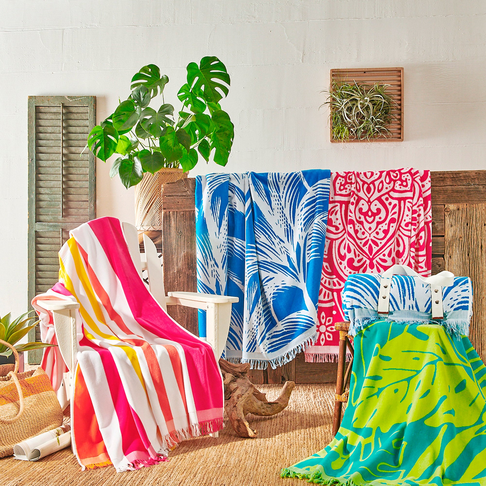 LOFTEX HOME OVERSIZED BEACH TOWEL ASSORTED