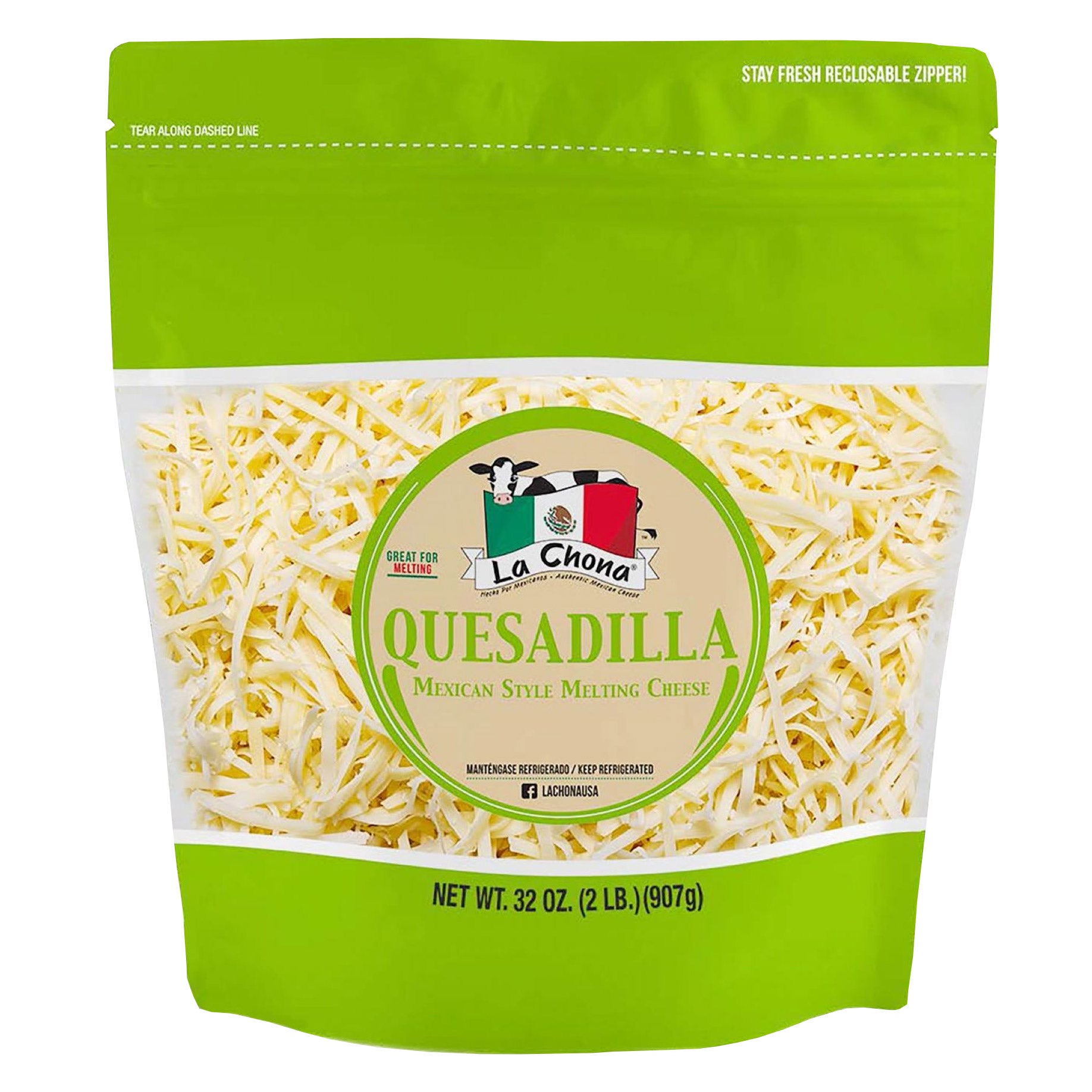 LA CHONA QUESADILLA CHEESE 32 OUNCES - Image 1