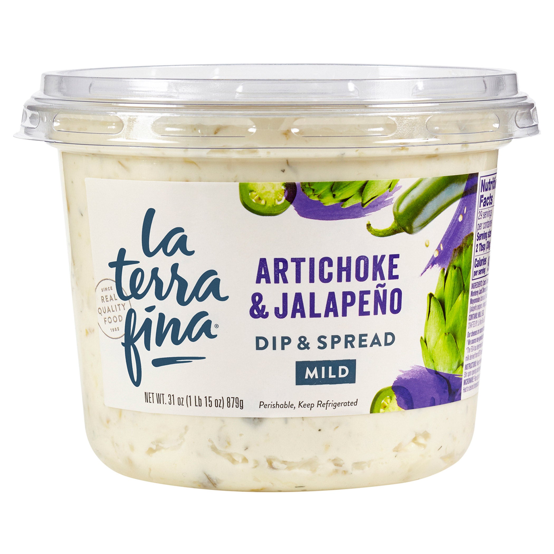 LA TERRA FINA ARTICHOKE JALAPENO DIP 31 OZ