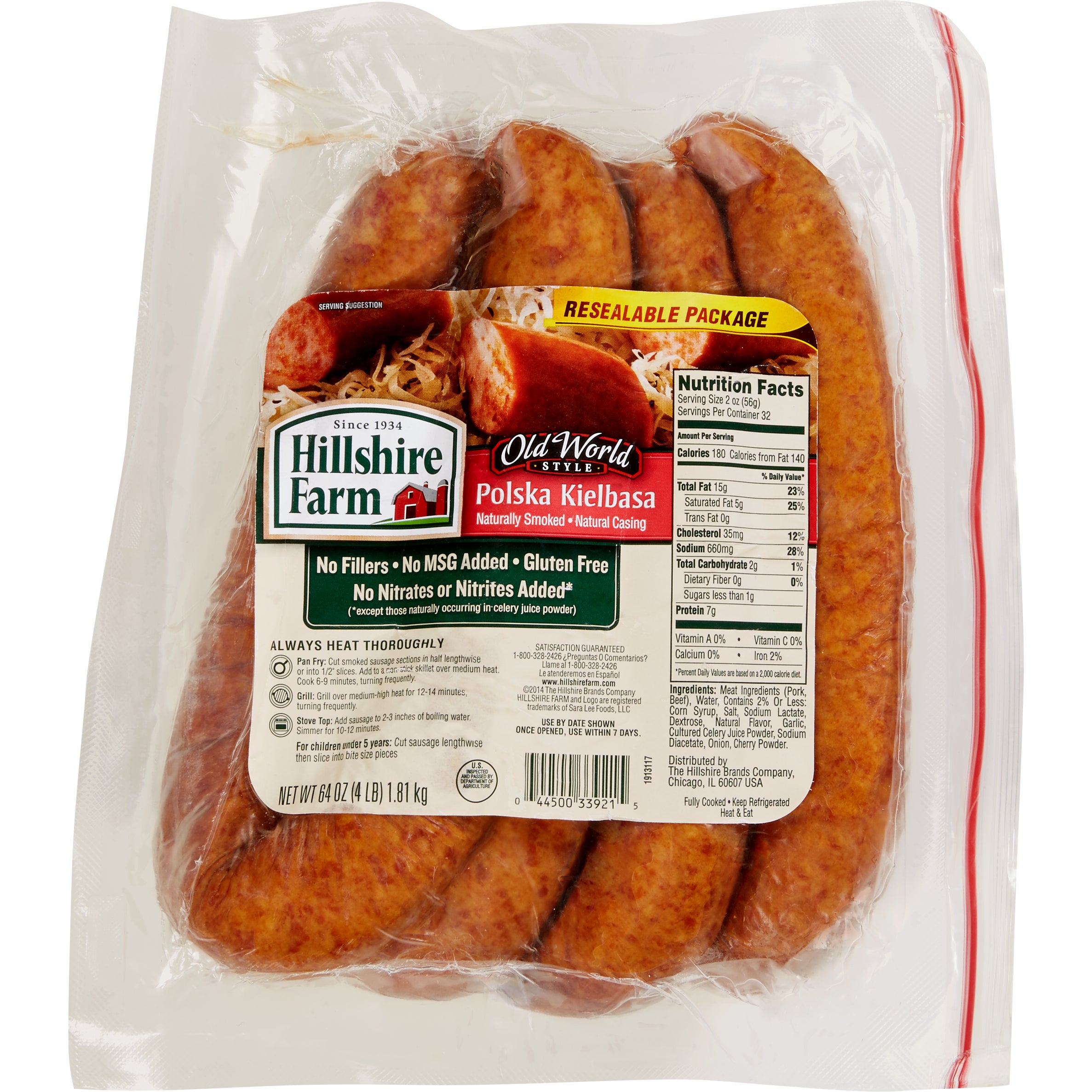 HILLSHIRE FARMS POLSKA KIELBASA 4 LB