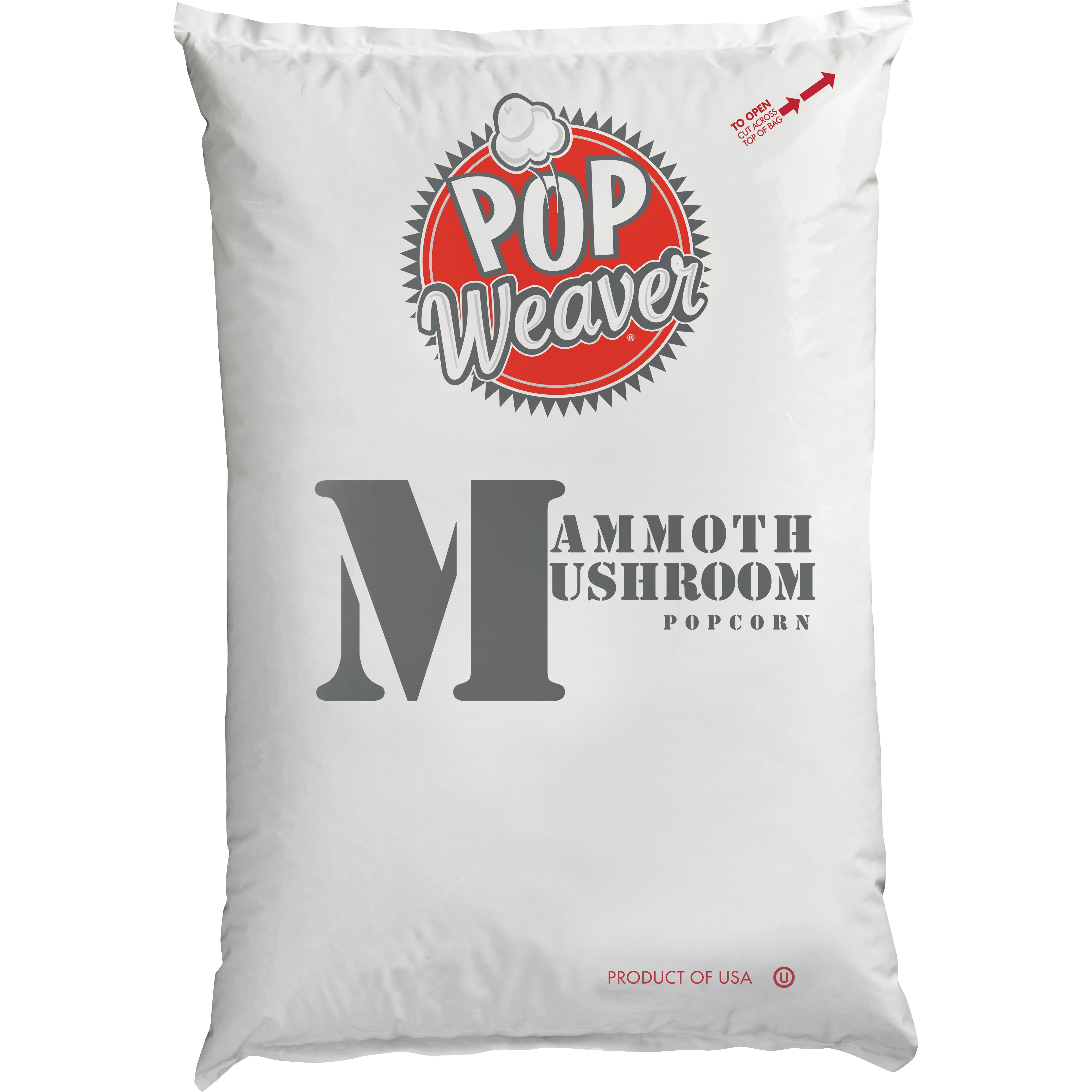 POP WEAVER MAMMOTH MUSHROOM POPCORN KERNELS 50LB