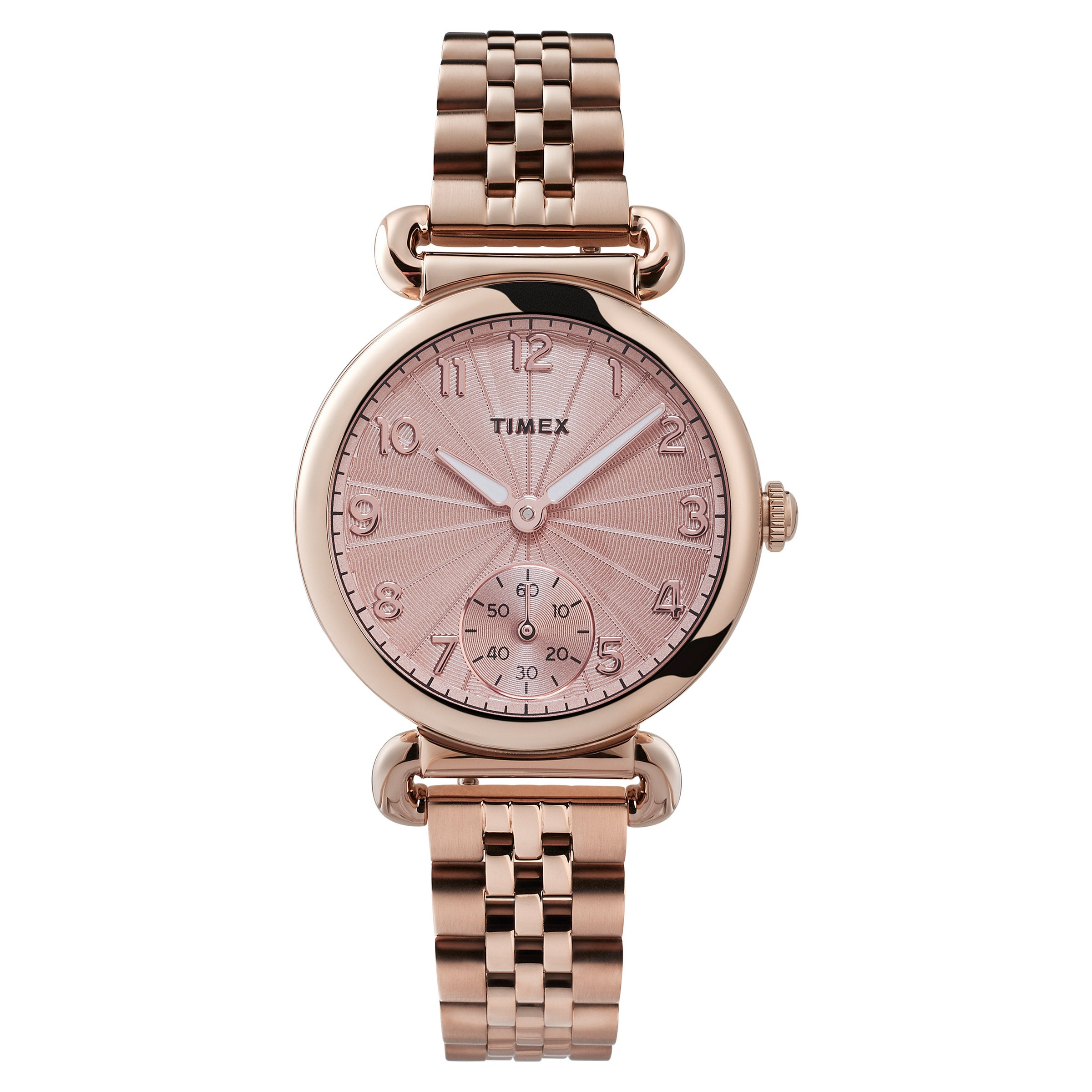 TIMEX MODEL 23 ROSE GOLD TONE QUARTZ LADIES WATCH - Image 1