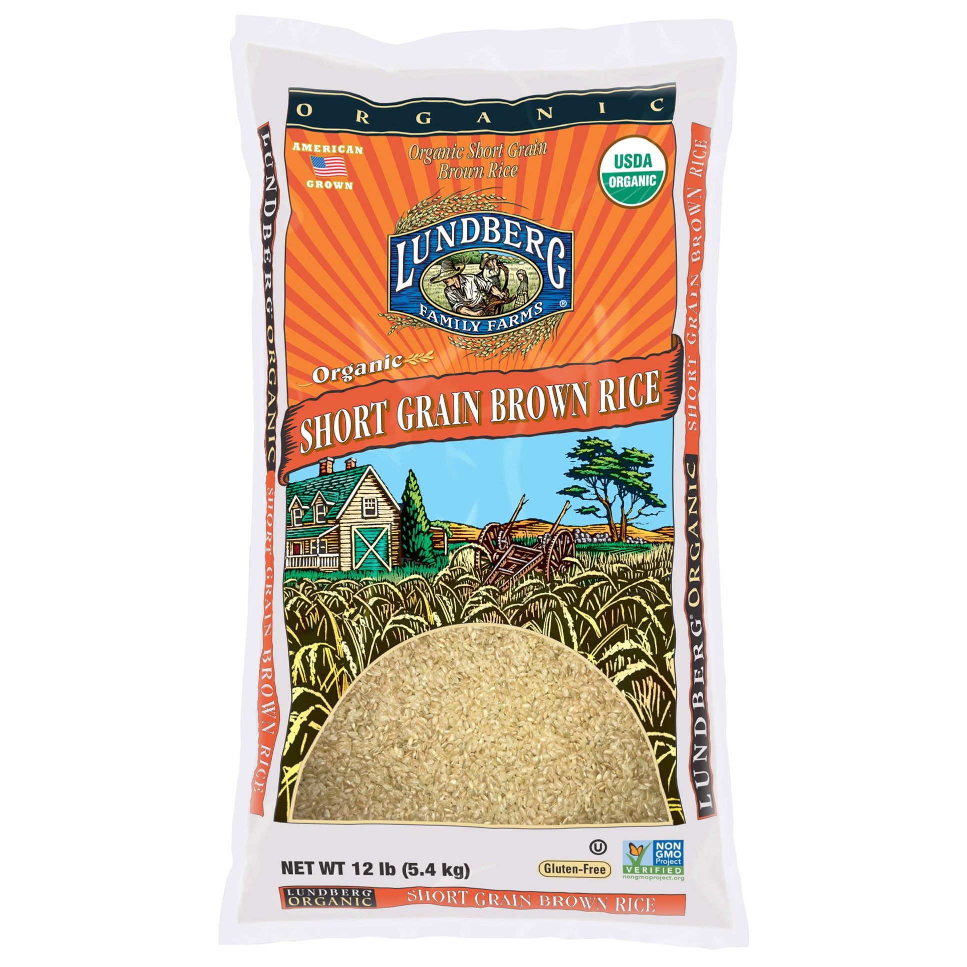 LUNDBERG ORGANIC BROWN RICE 12 LB - Image 1