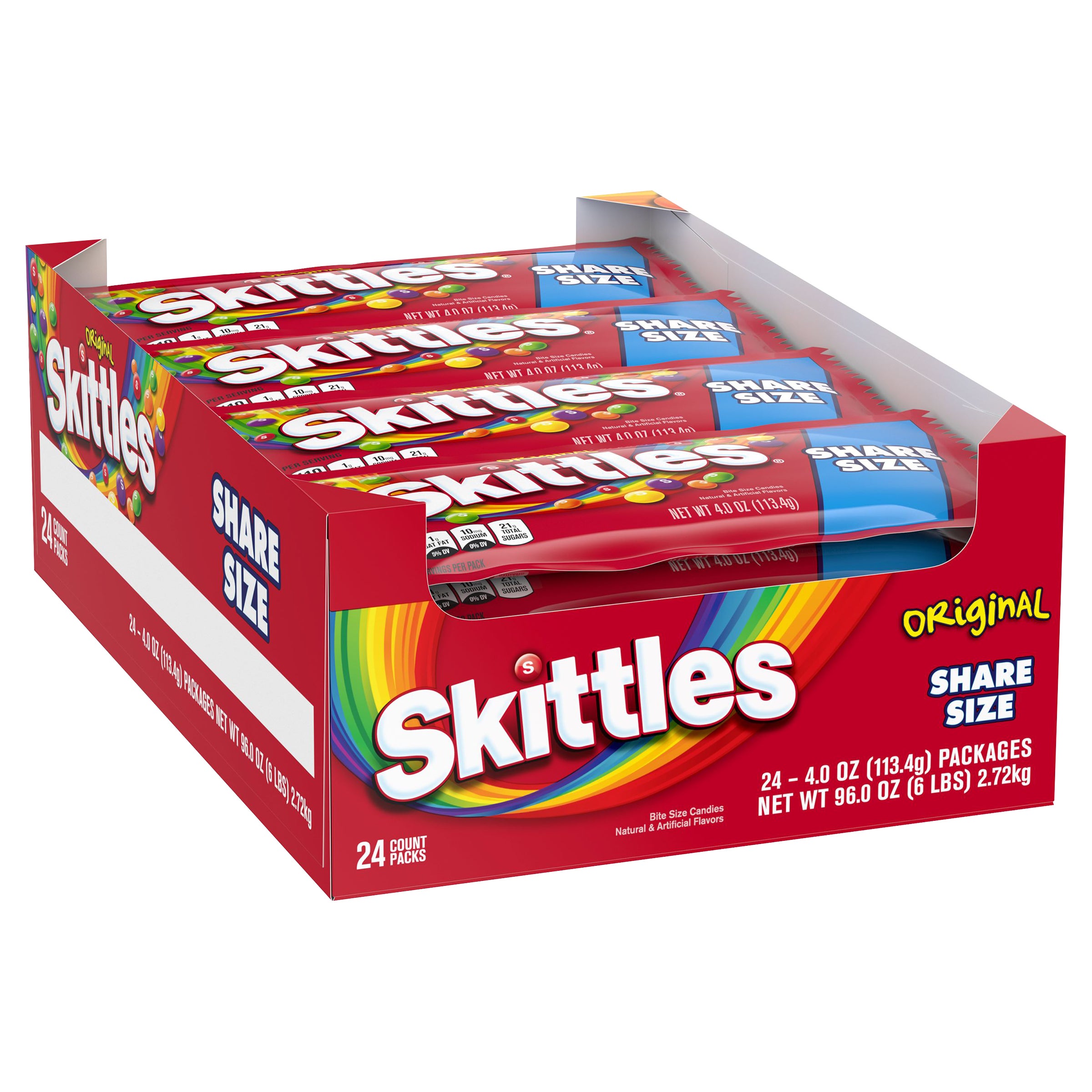 SKITTLES ORIGINAL SHARE SIZE 24 CT/4 OZ