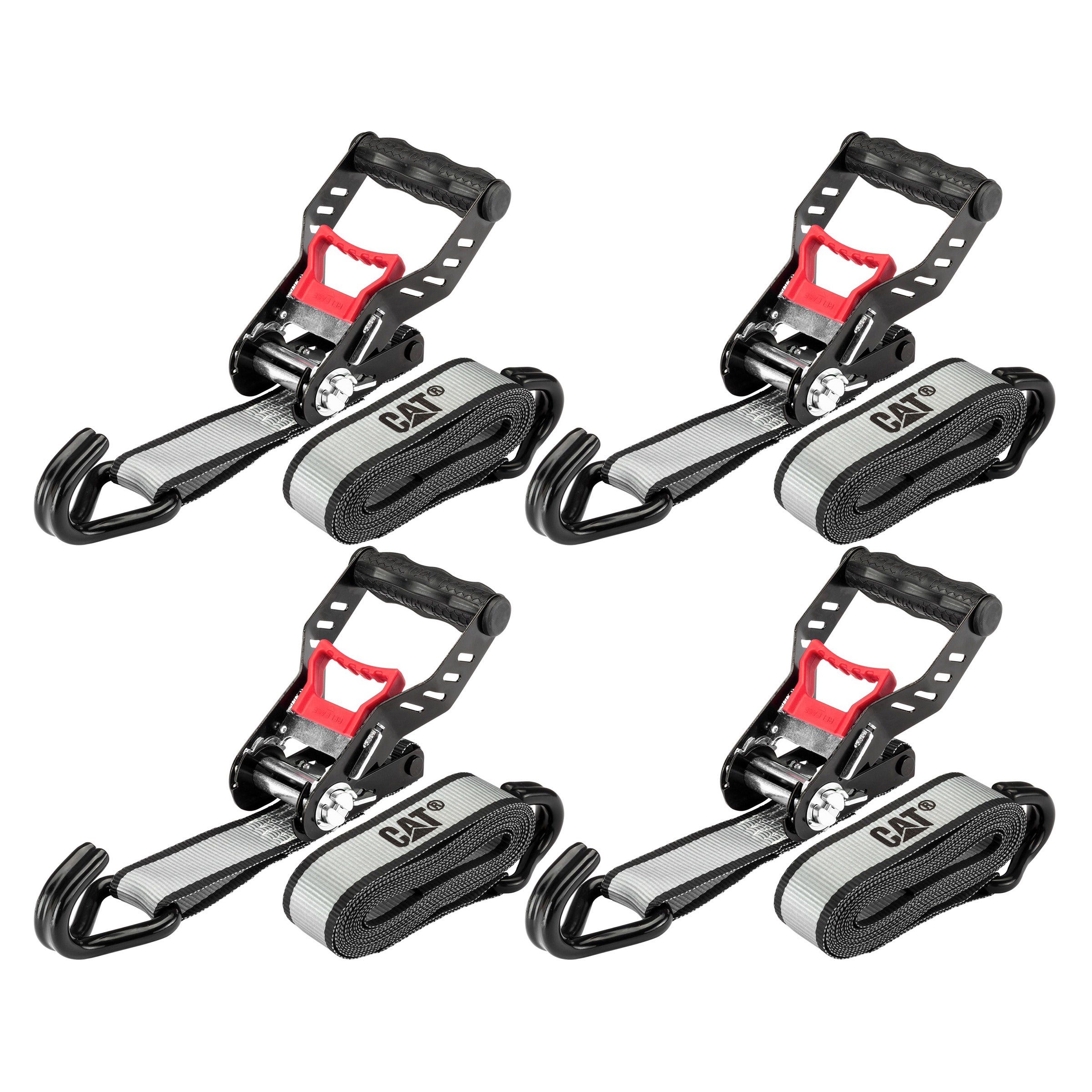 CAT RATCHET TIE DOWNS 1.5¨ X 16' 4-PIECE SET