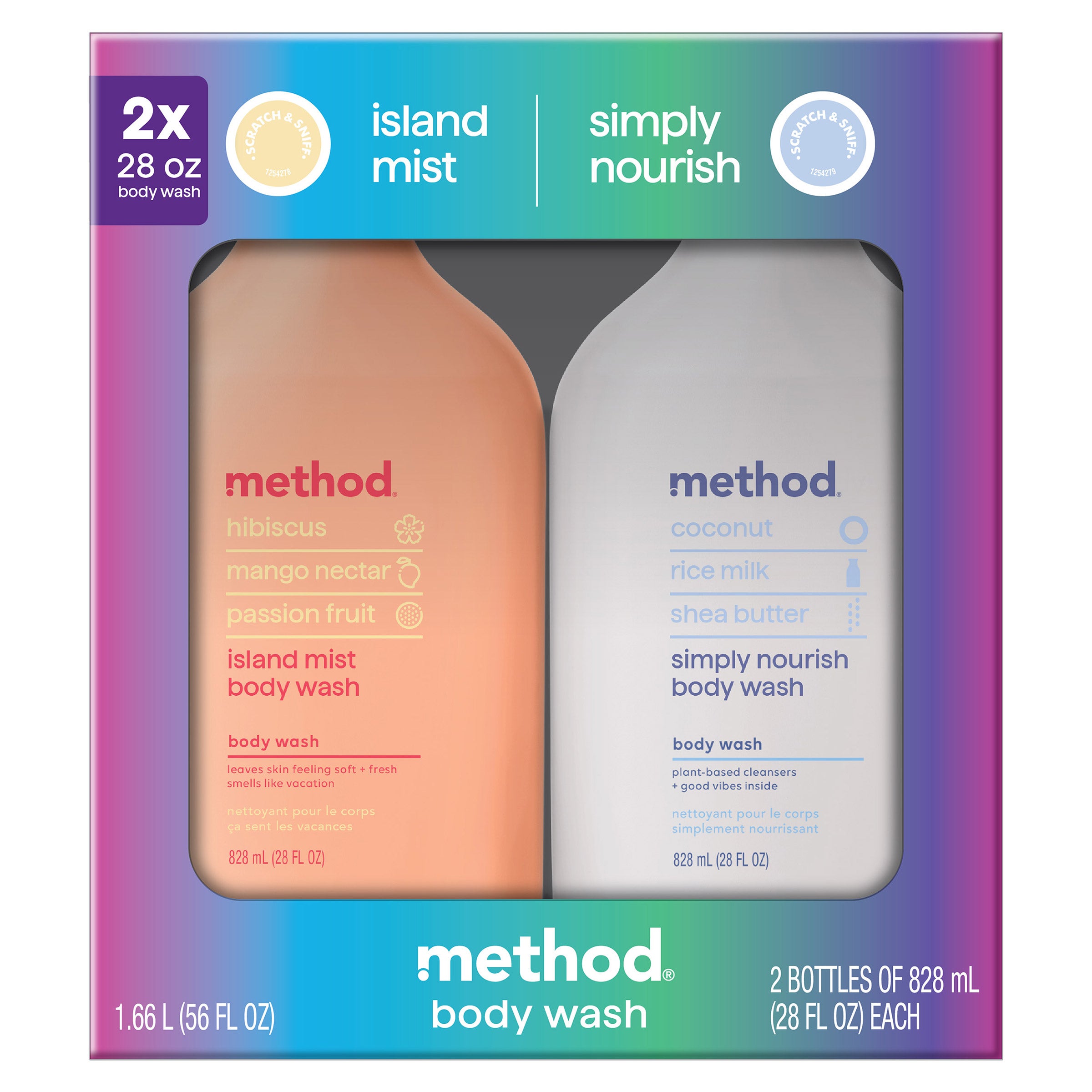 METHOD BODY WASH 2/28 OZ BOTTLES - Image 1