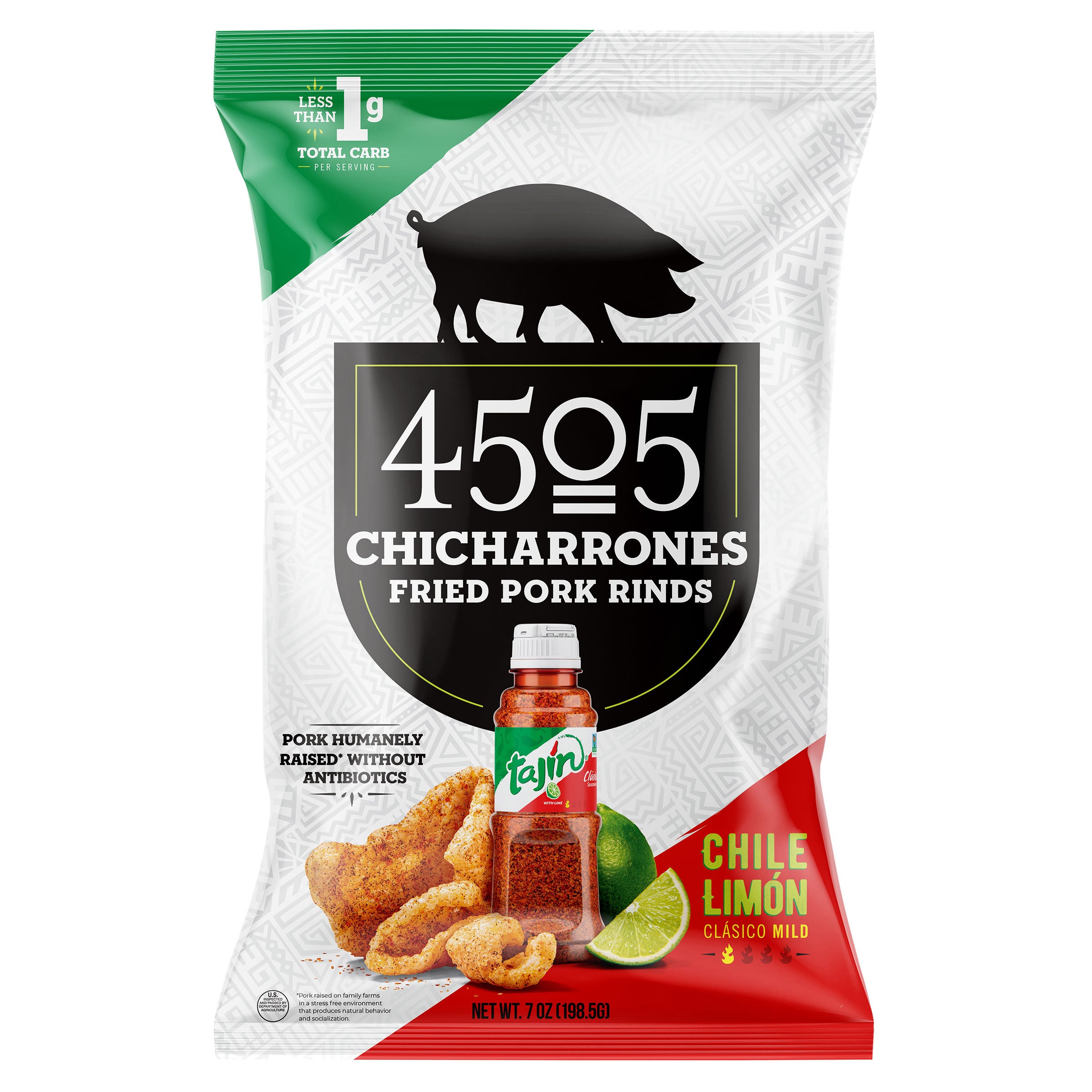 4505 MEATS TAJIN CHICHARRONES 7 OZ